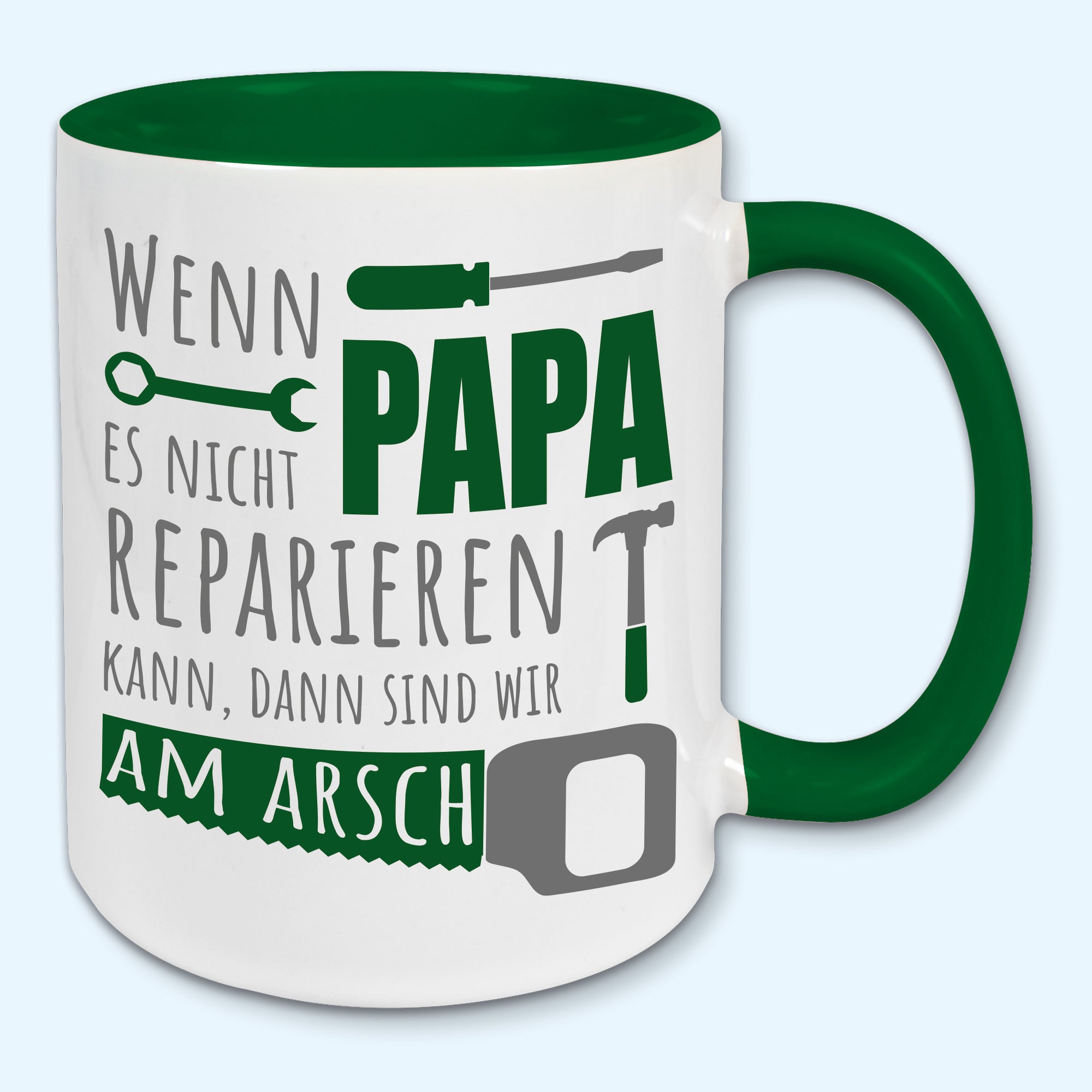 Tasse, Kaffeebecher, Wenn Papa es nicht reparieren kann, Vatertag