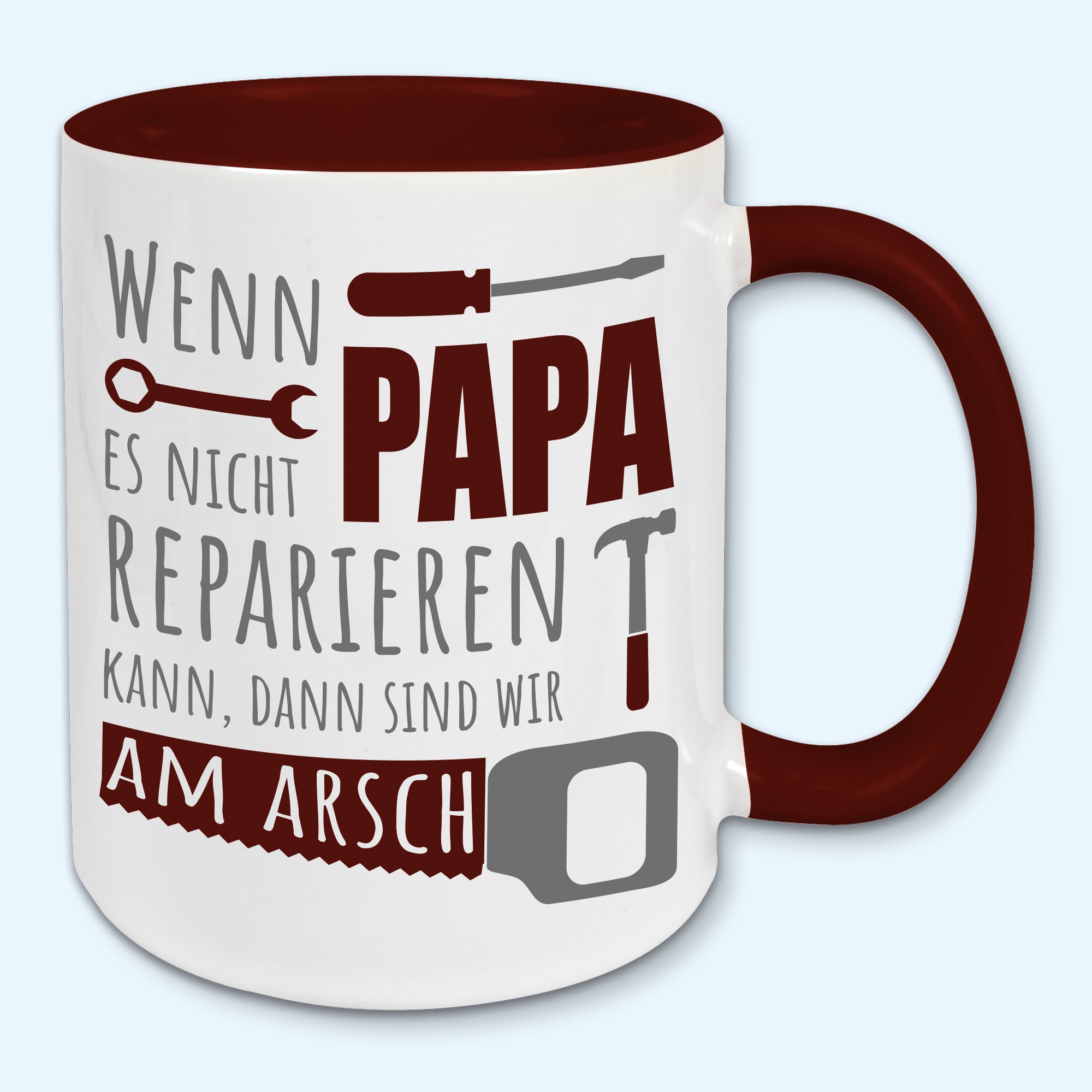 Tasse, Kaffeebecher, Wenn Papa es nicht reparieren kann, Vatertag