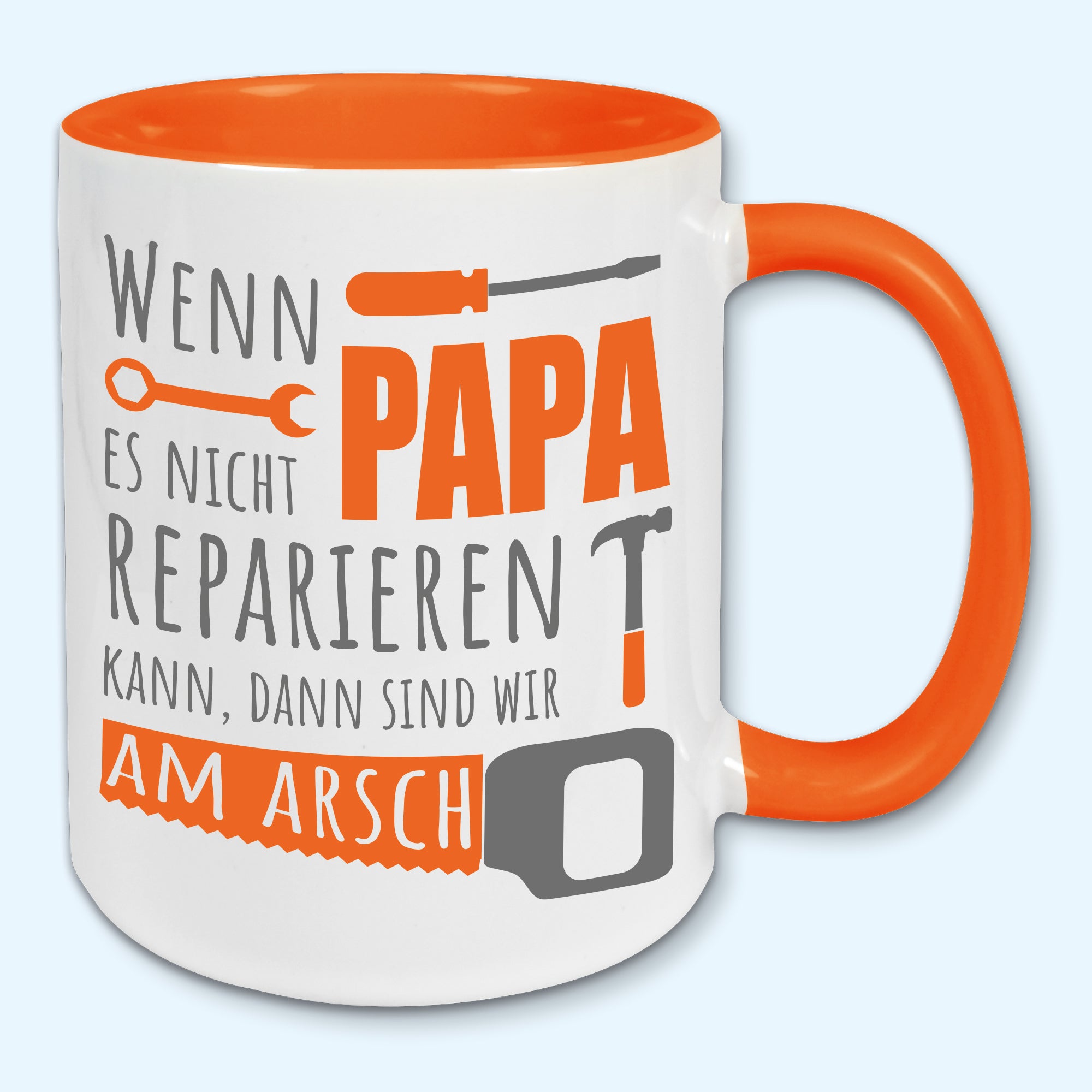 Tasse, Kaffeebecher, Wenn Papa es nicht reparieren kann, Vatertag