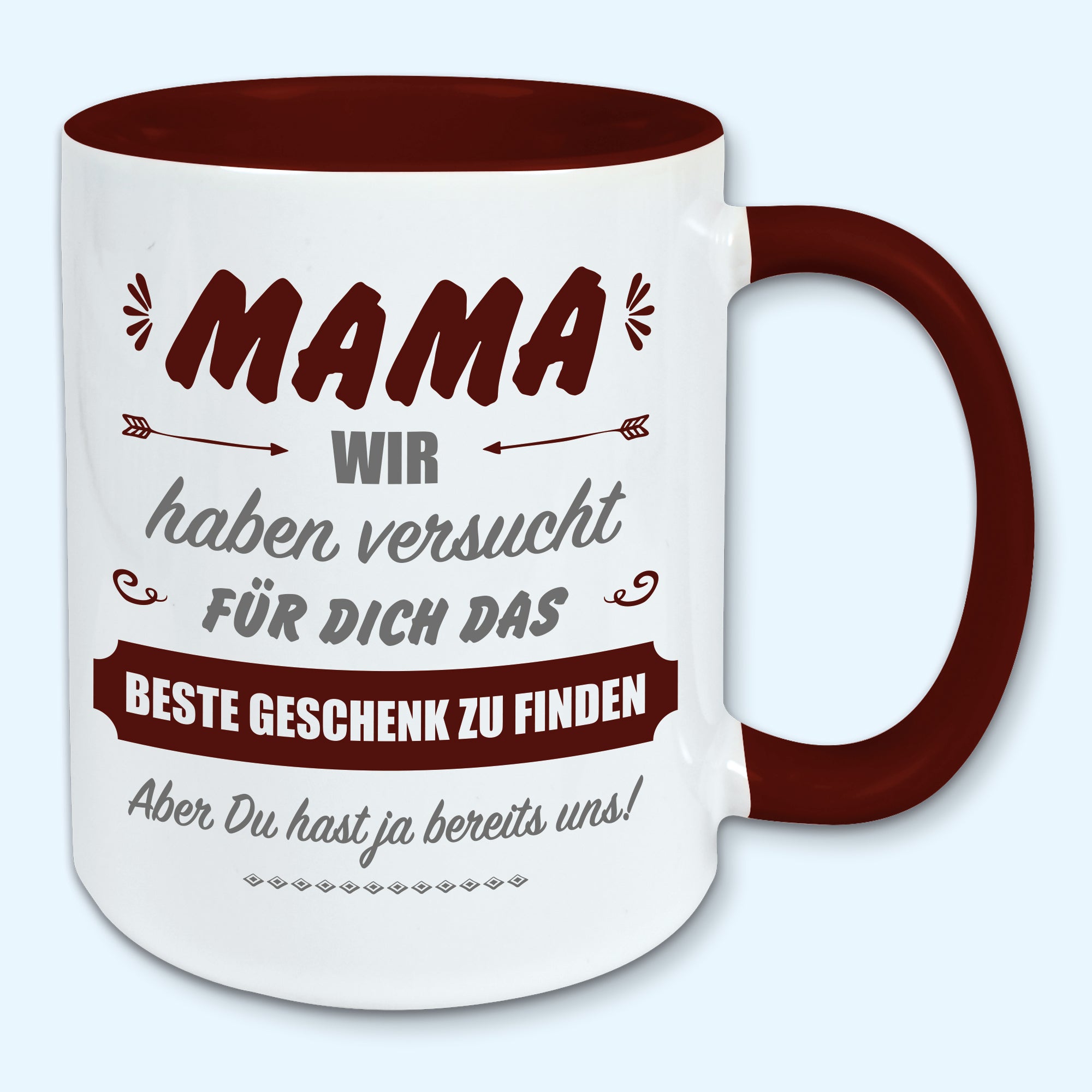 Tasse, Kaffeebecher, für Mama das beste Geschenk von uns