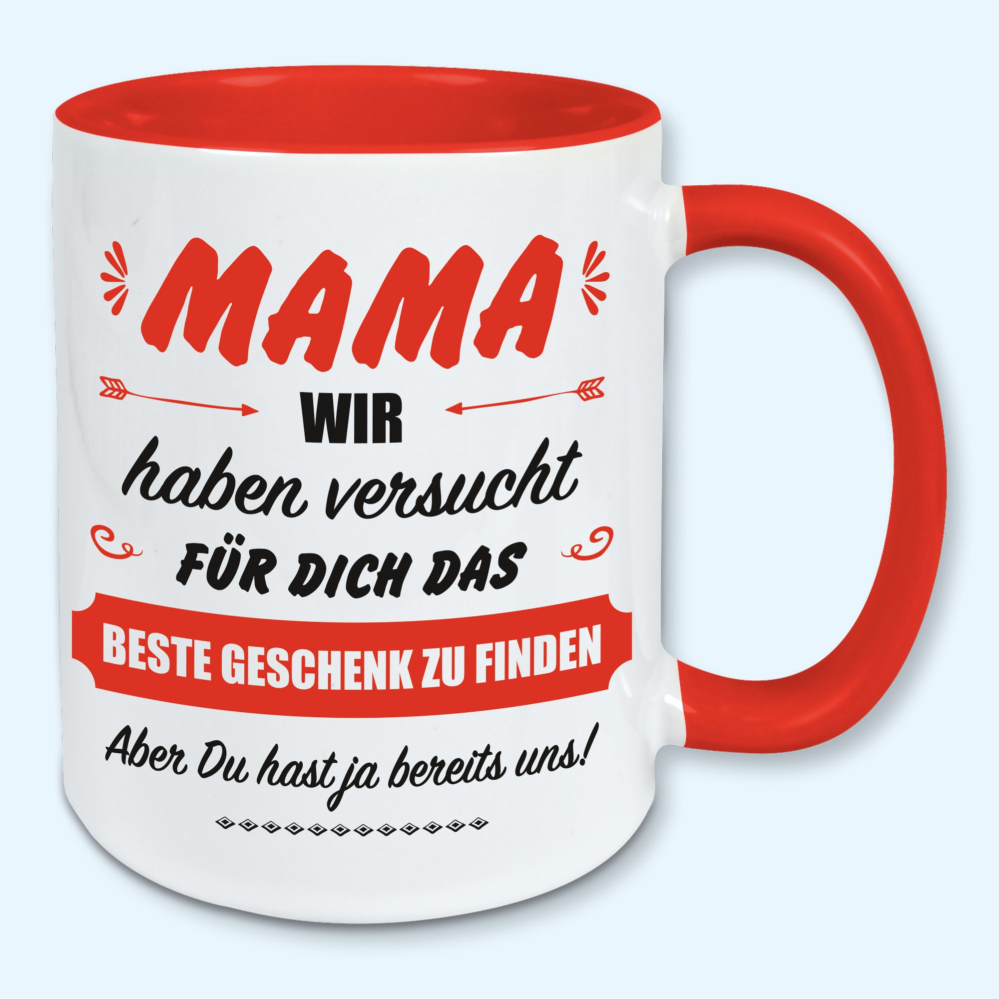 Tasse, Kaffeebecher, für Mama das beste Geschenk von uns