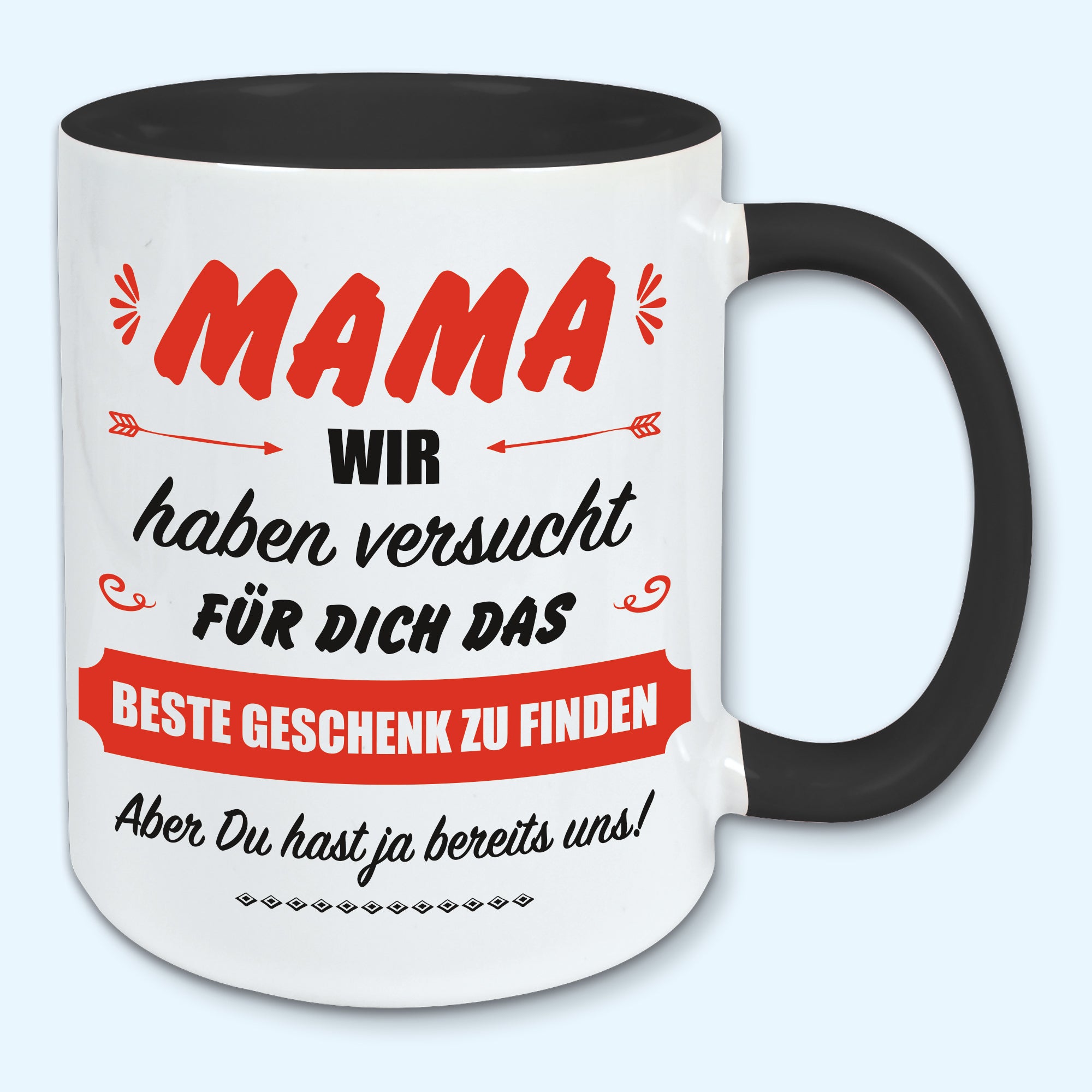 Tasse, Kaffeebecher, für Mama das beste Geschenk von uns