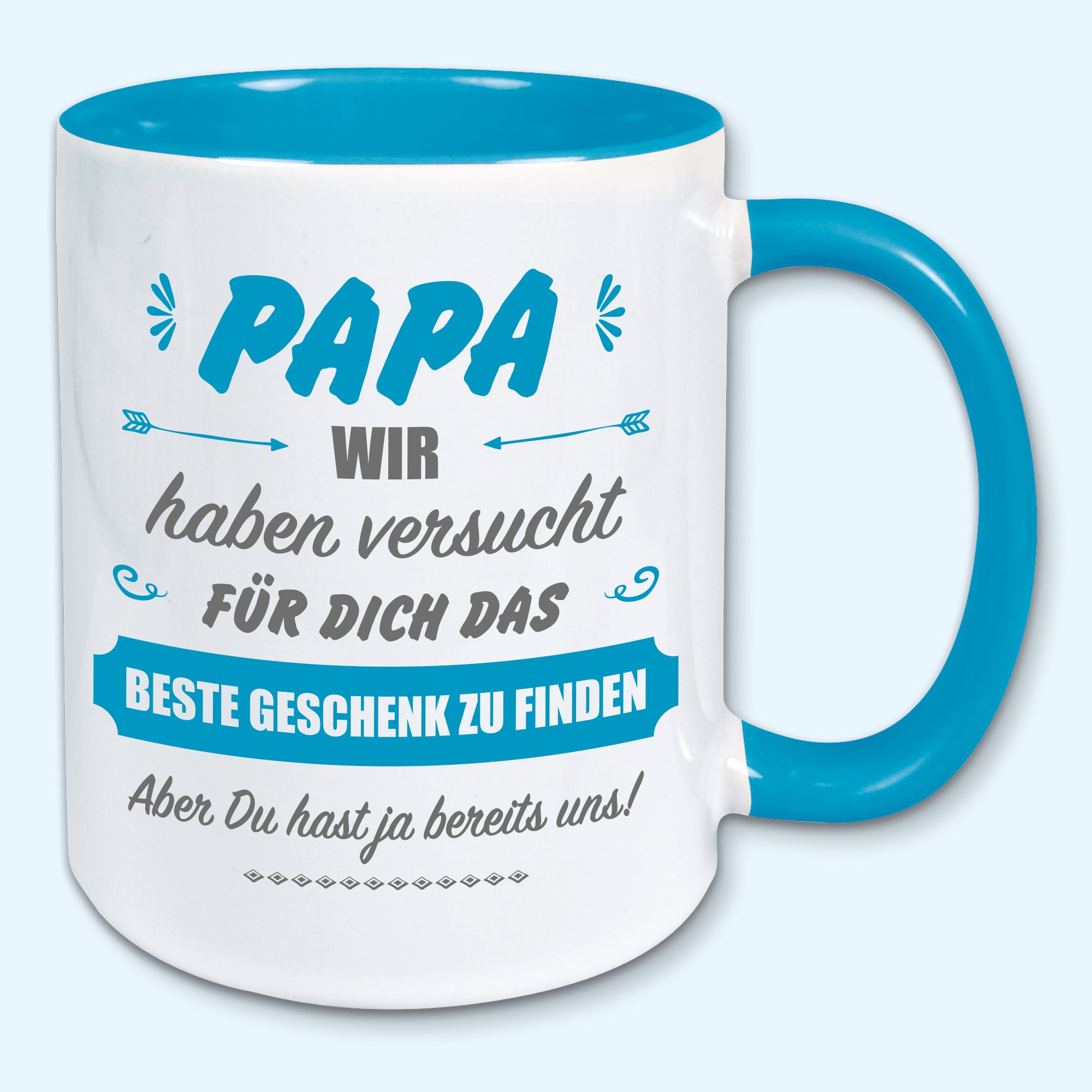 Tasse, Kaffeebecher, für Papa das beste Geschenk von uns