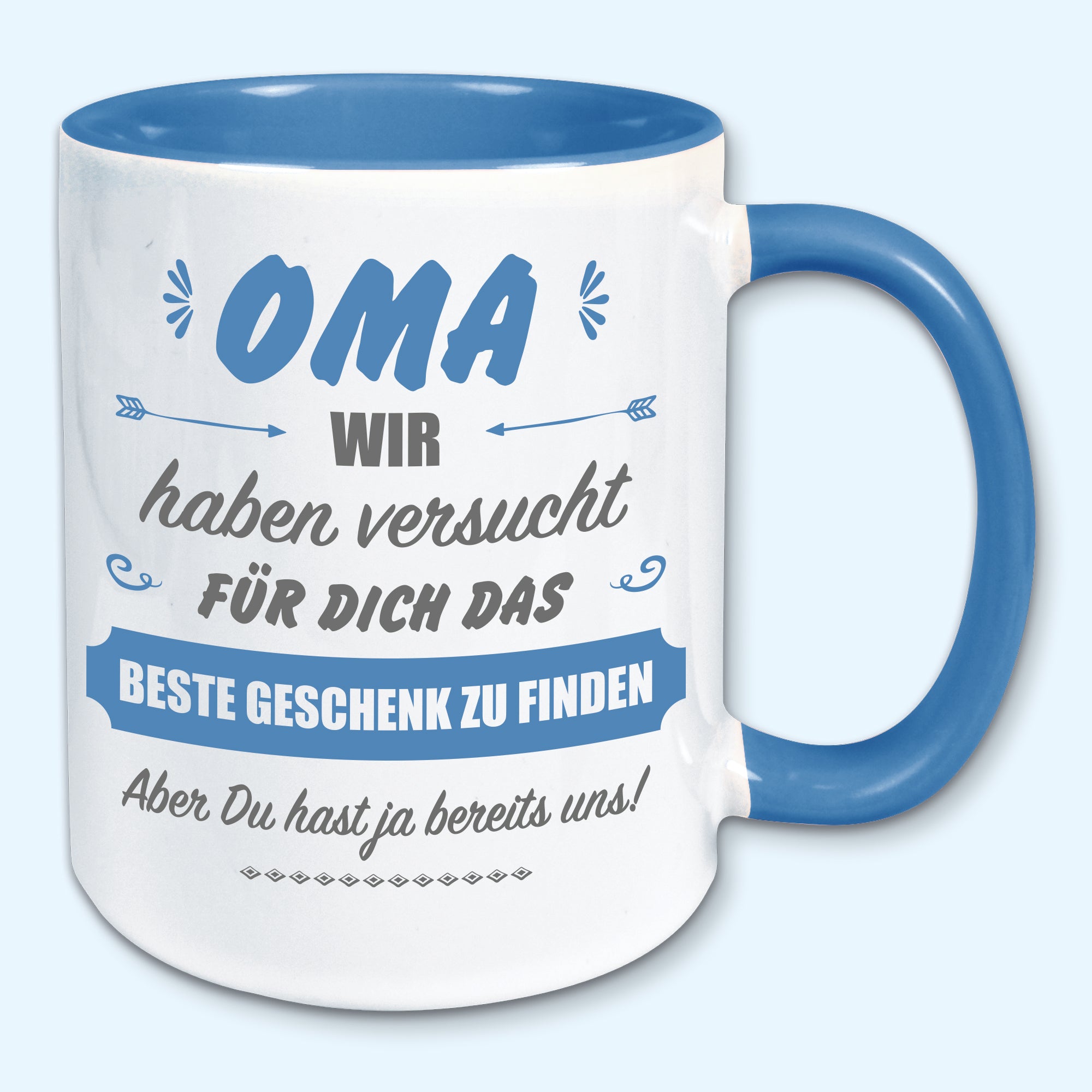 Tasse, Kaffeebecher, für Oma das beste Geschenk von uns