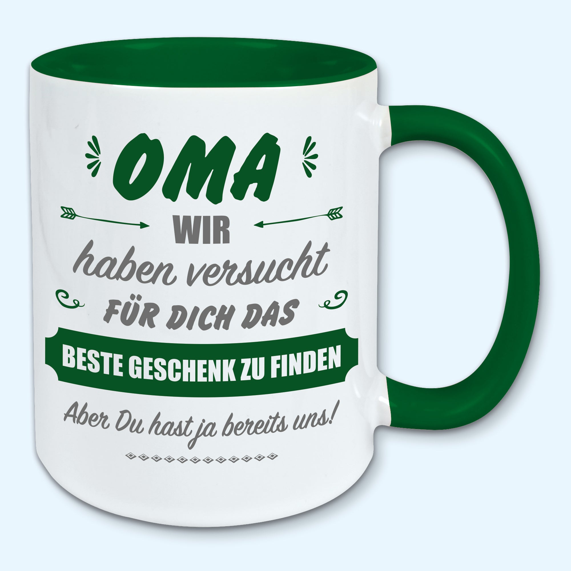 Tasse, Kaffeebecher, für Oma das beste Geschenk von uns