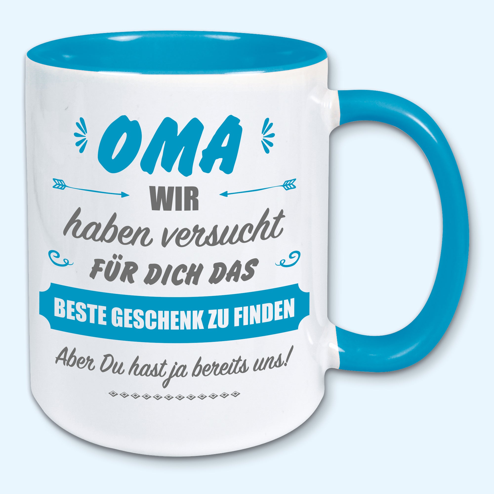 Tasse, Kaffeebecher, für Oma das beste Geschenk von uns