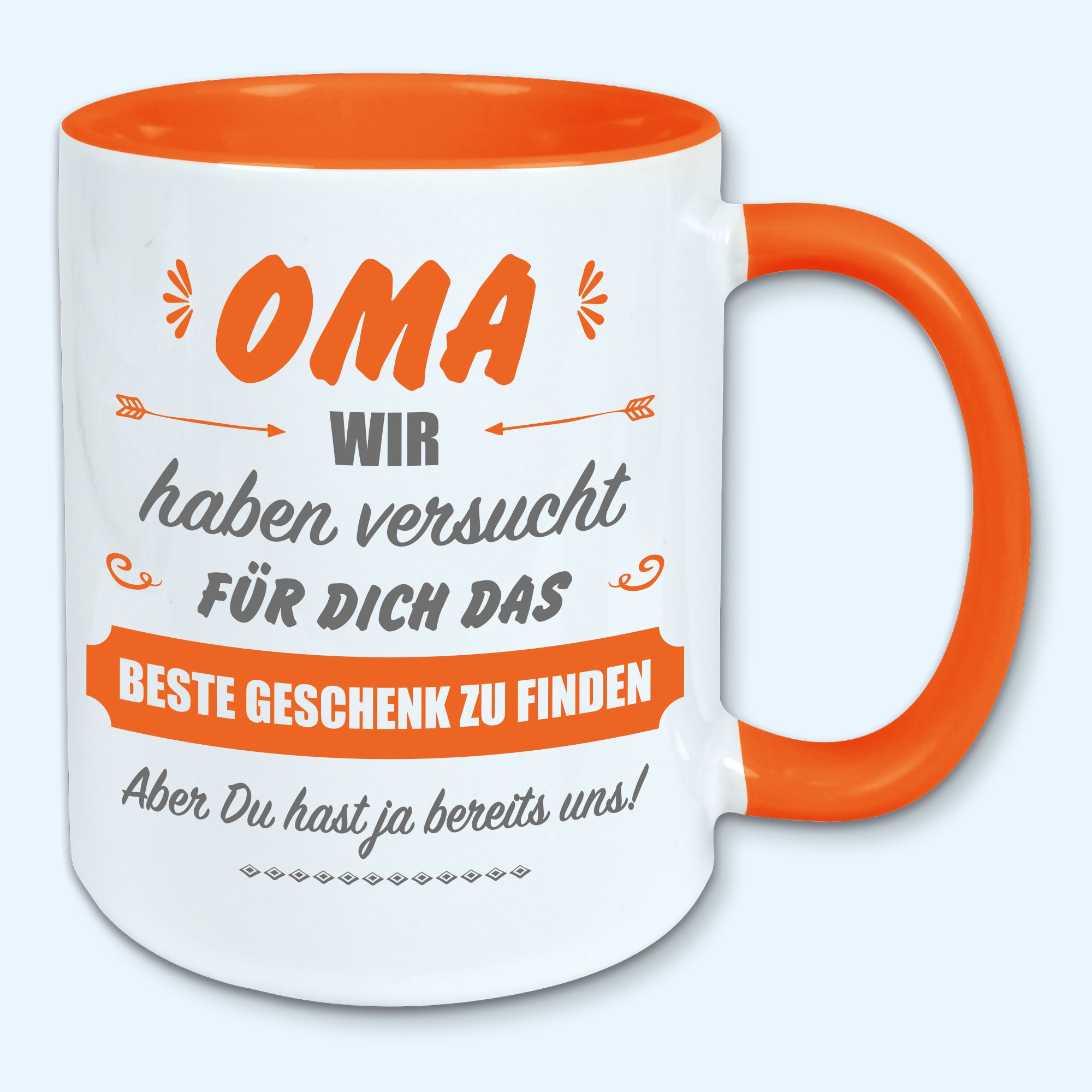 Tasse, Kaffeebecher, für Oma das beste Geschenk von uns