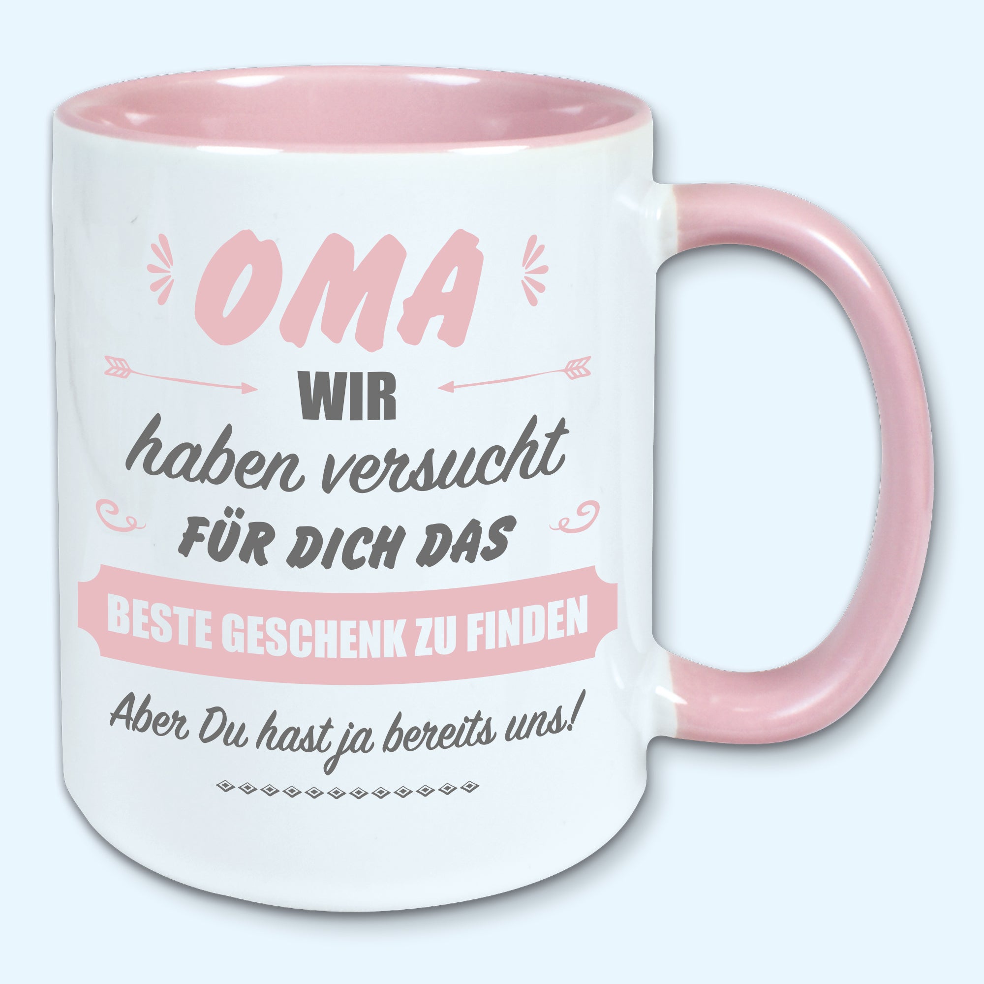 Tasse, Kaffeebecher, für Oma das beste Geschenk von uns
