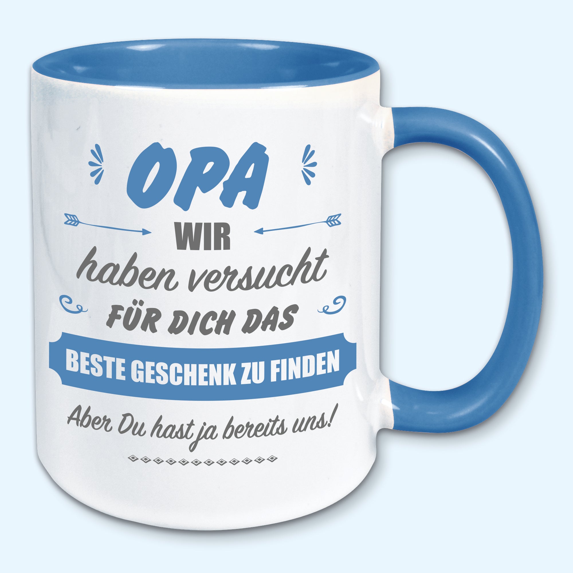 Tasse, Kaffeebecher, für Opa das beste Geschenk von uns