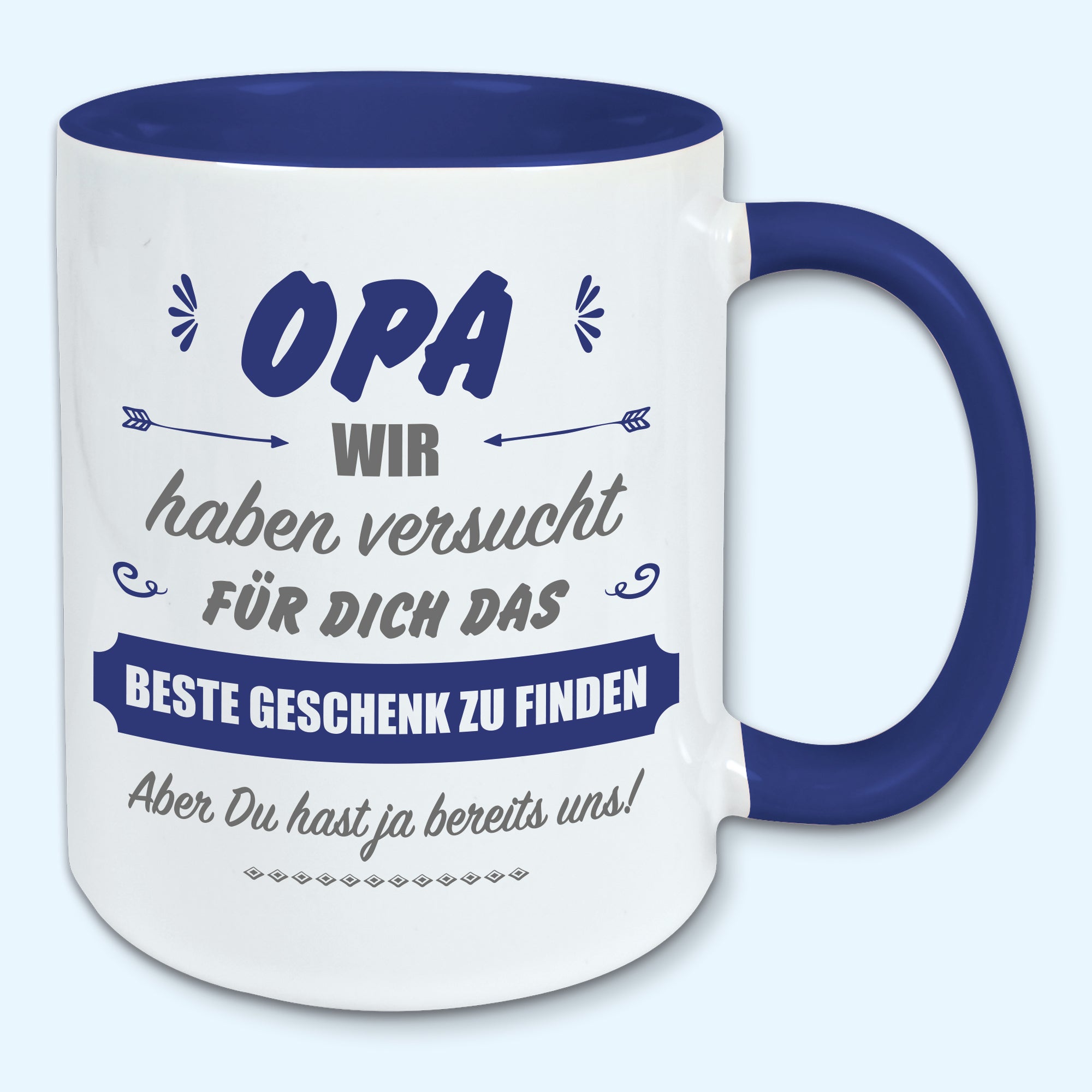 Tasse, Kaffeebecher, für Opa das beste Geschenk von uns