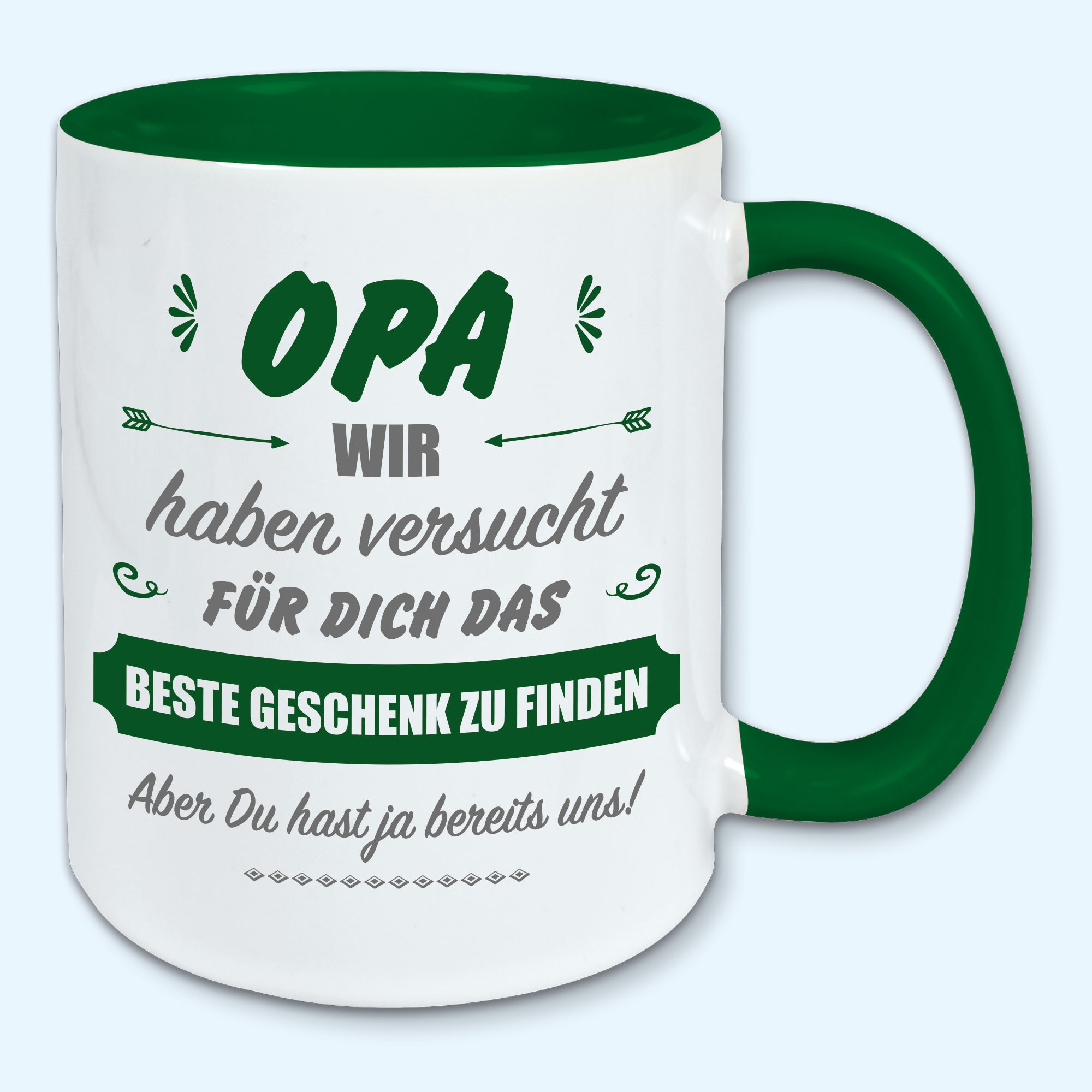 Tasse, Kaffeebecher, für Opa das beste Geschenk von uns