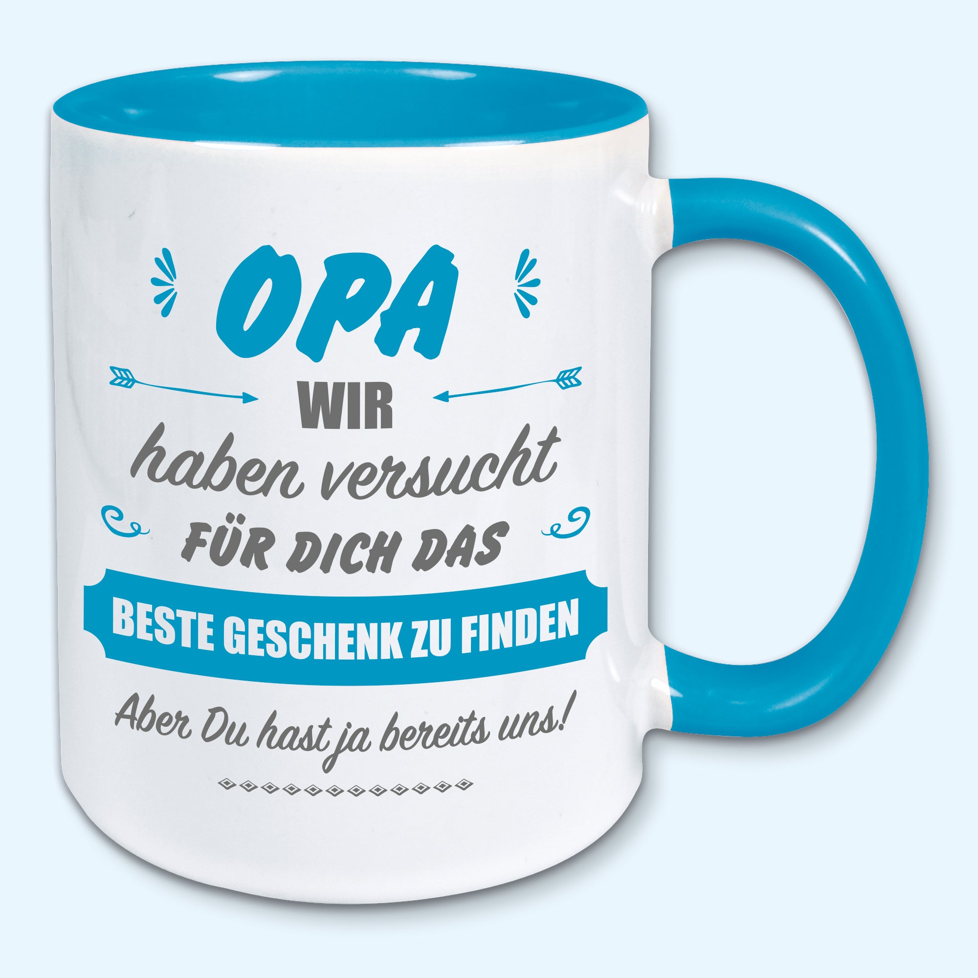 Tasse, Kaffeebecher, für Opa das beste Geschenk von uns