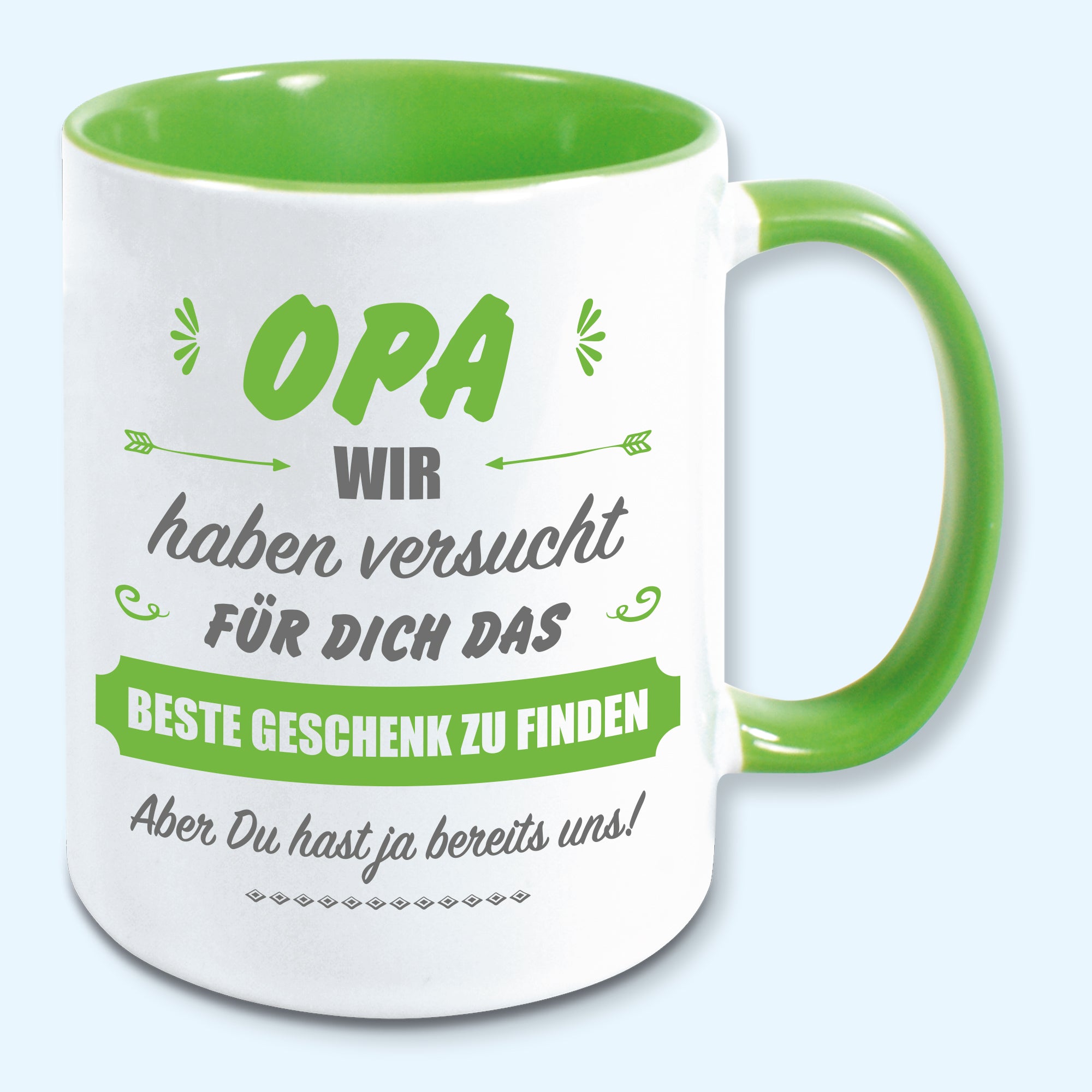 Tasse, Kaffeebecher, für Opa das beste Geschenk von uns