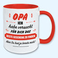 Tasse, Kaffeebecher, für Opa das beste Geschenk von mir