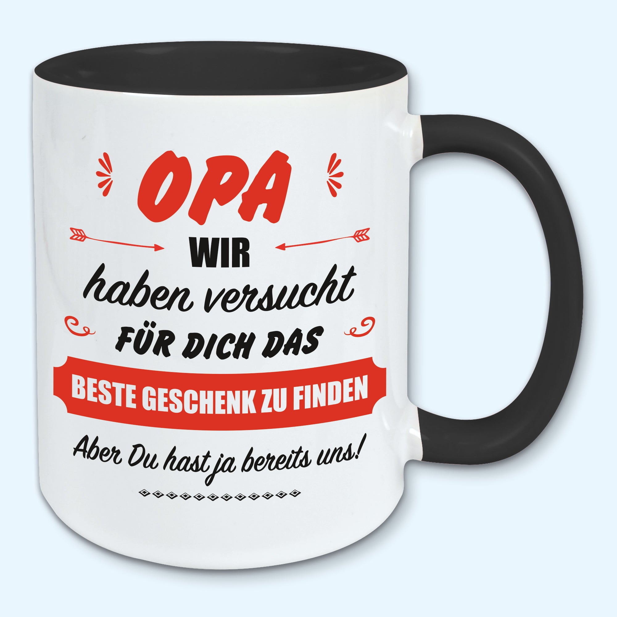 Tasse, Kaffeebecher, für Opa das beste Geschenk von uns