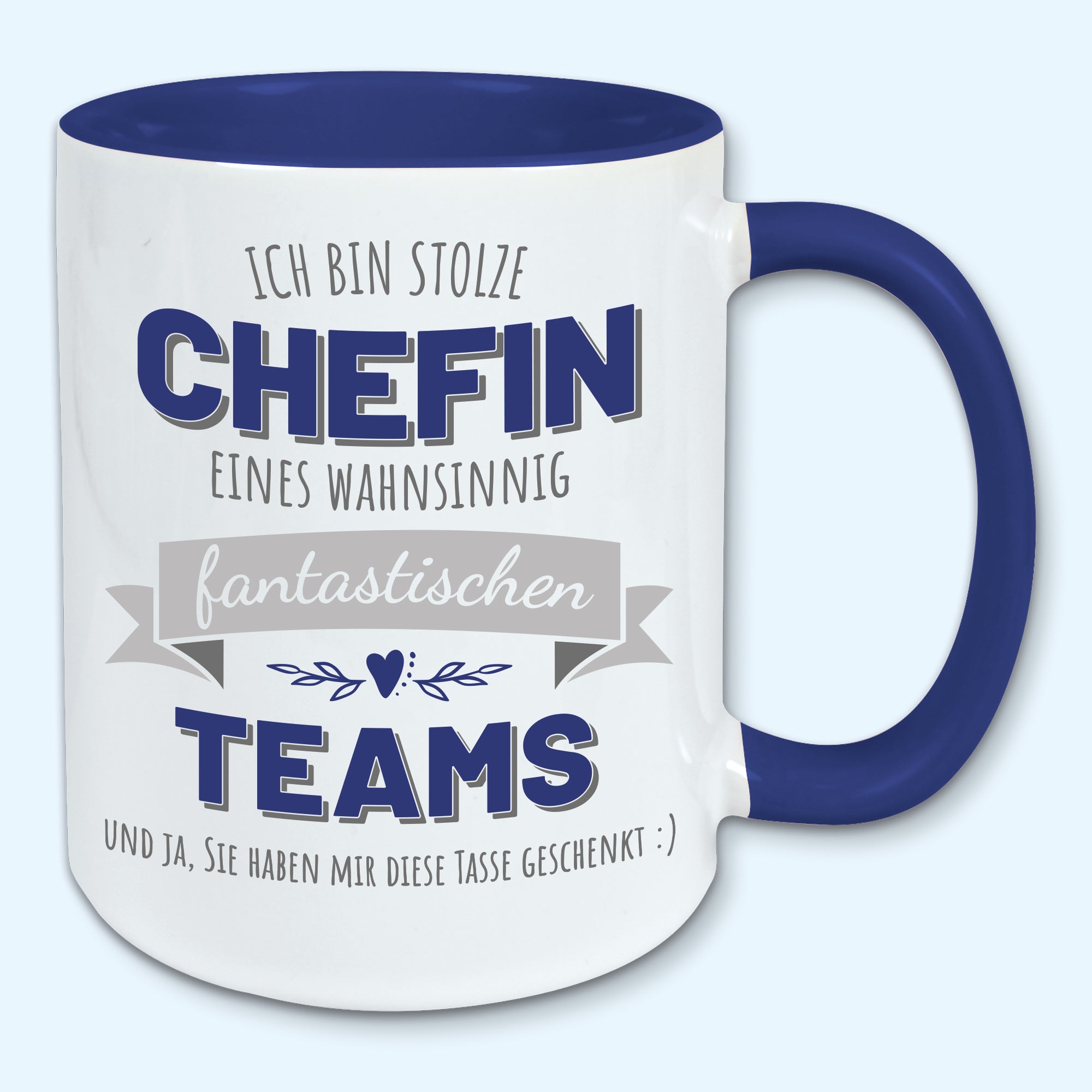 Tasse stolze Chefin Kaffeebecher stolzer Chef eines fantastischen Teams