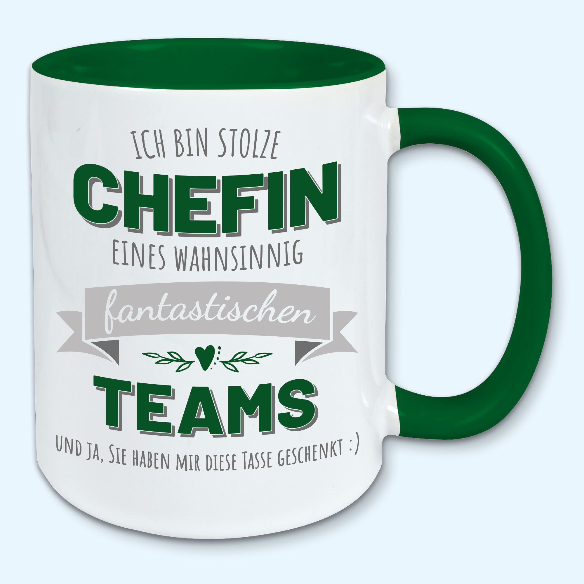 Tasse stolze Chefin Kaffeebecher stolzer Chef eines fantastischen Teams