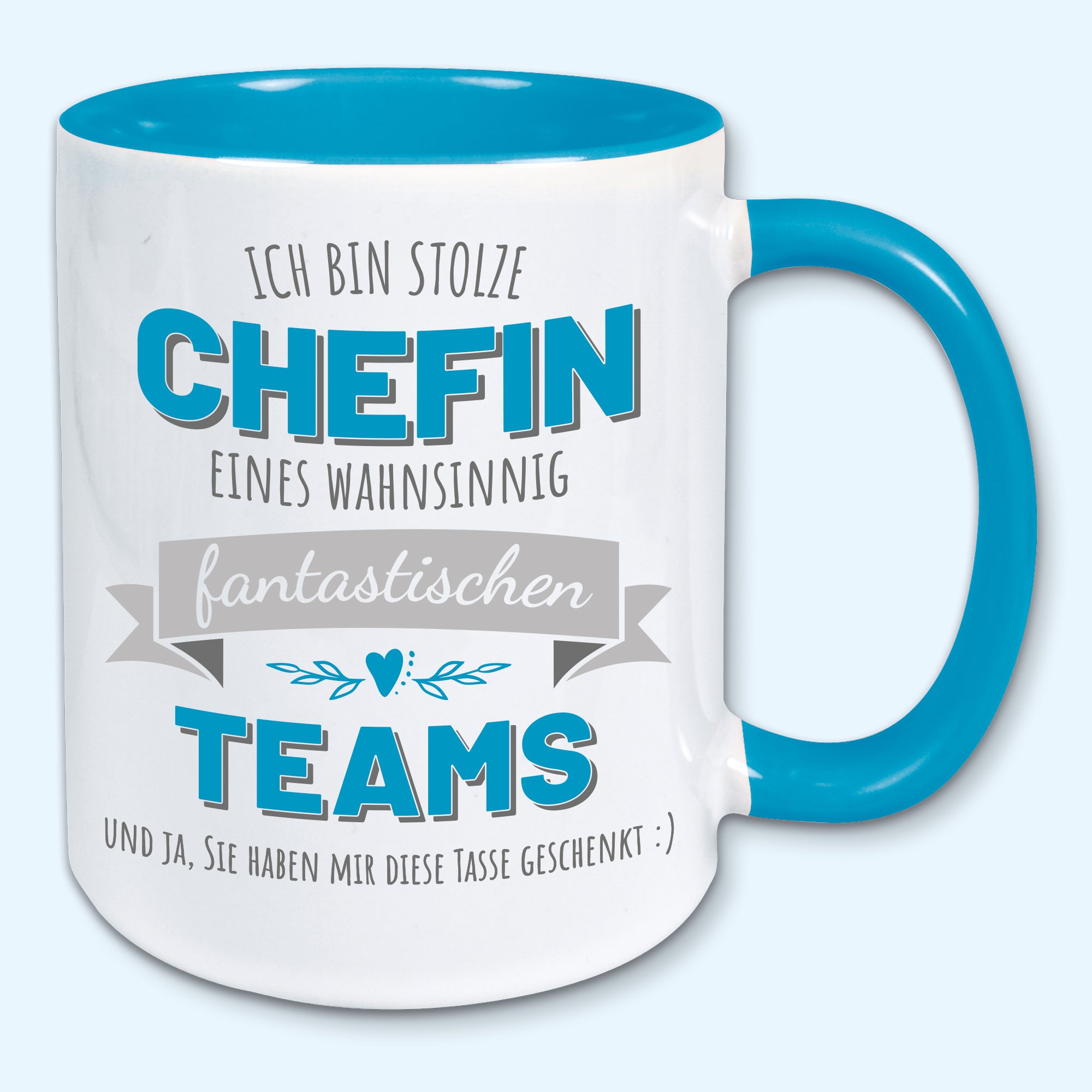 Tasse stolze Chefin Kaffeebecher stolzer Chef eines fantastischen Teams