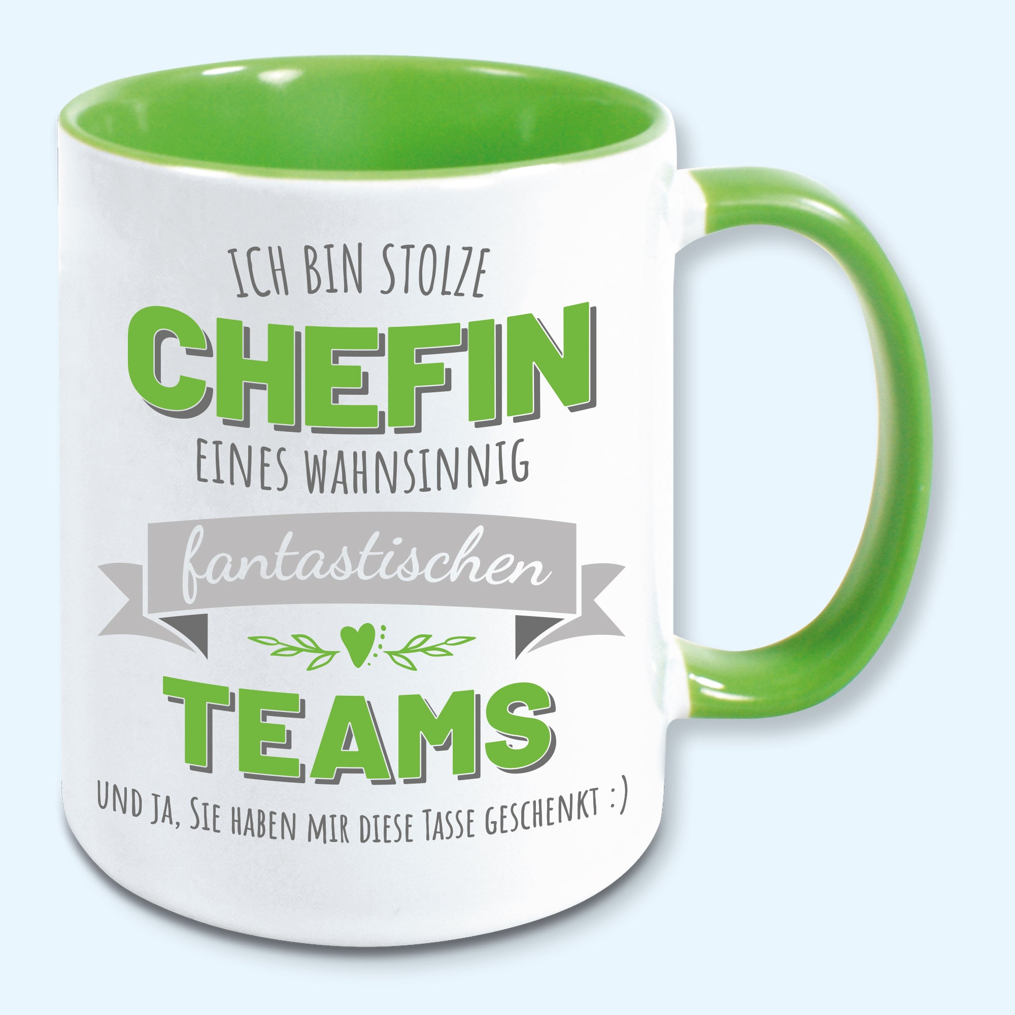 Tasse stolze Chefin Kaffeebecher stolzer Chef eines fantastischen Teams