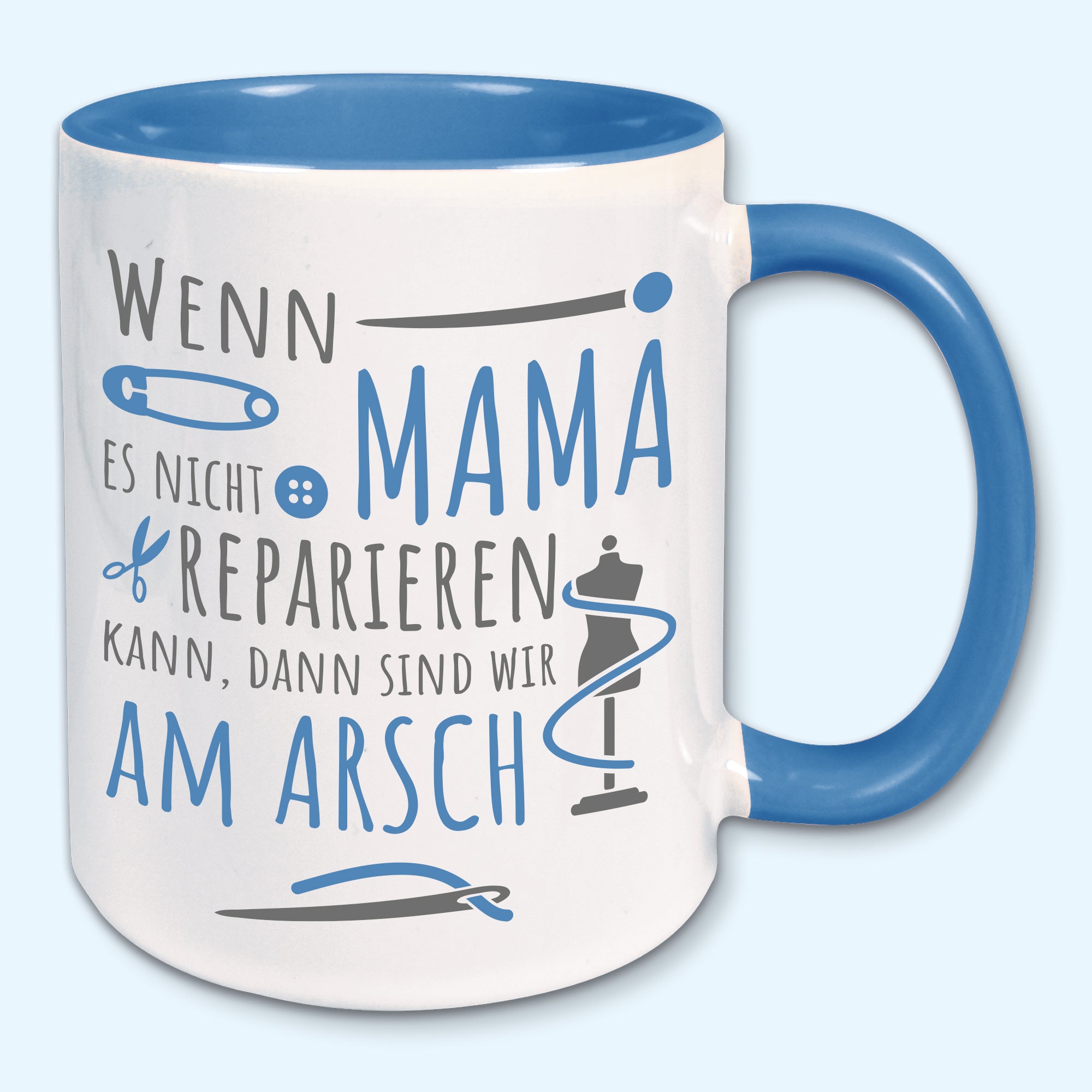 Tasse, Kaffeebecher, Wenn Mama es nicht reparieren kann
