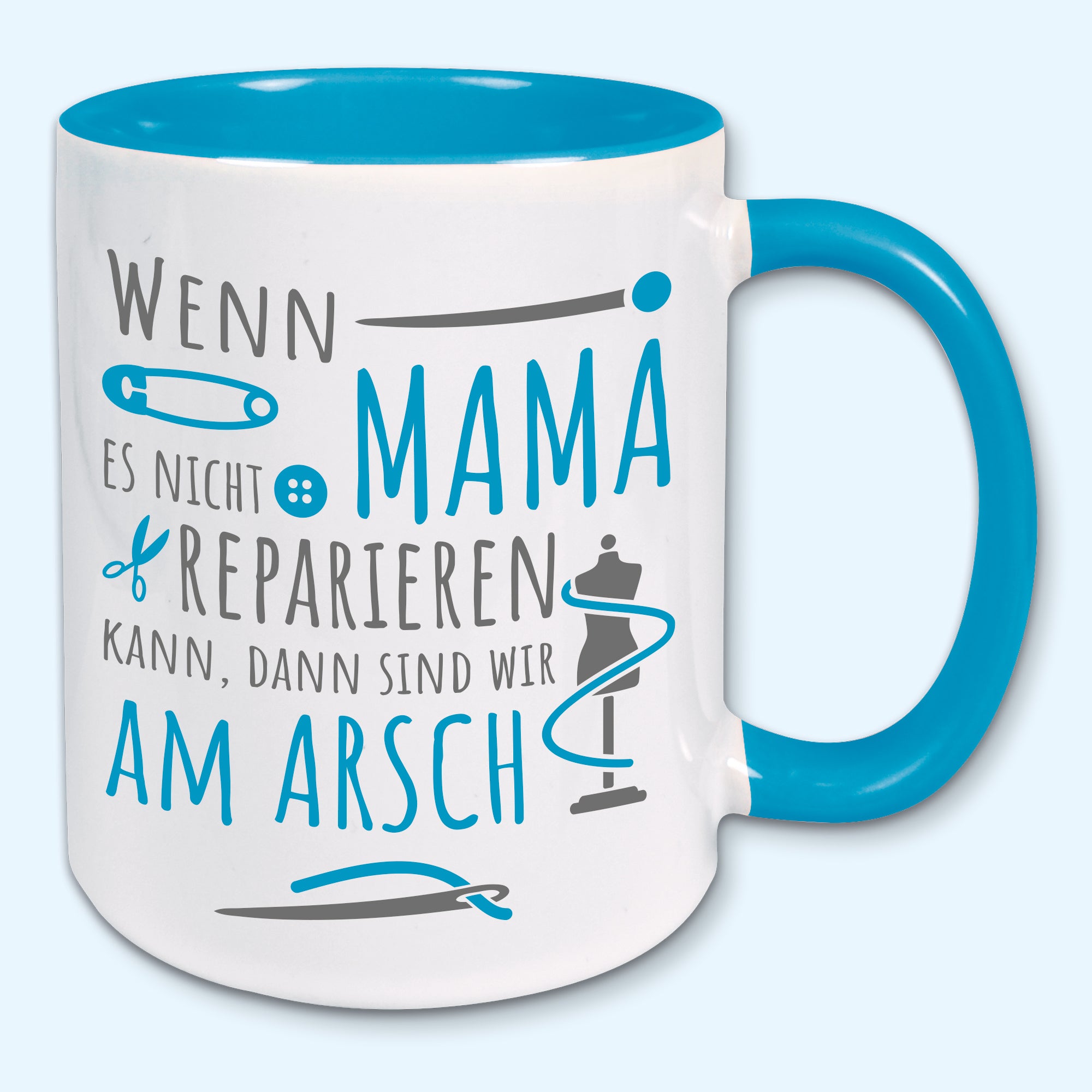 Tasse, Kaffeebecher, Wenn Mama es nicht reparieren kann