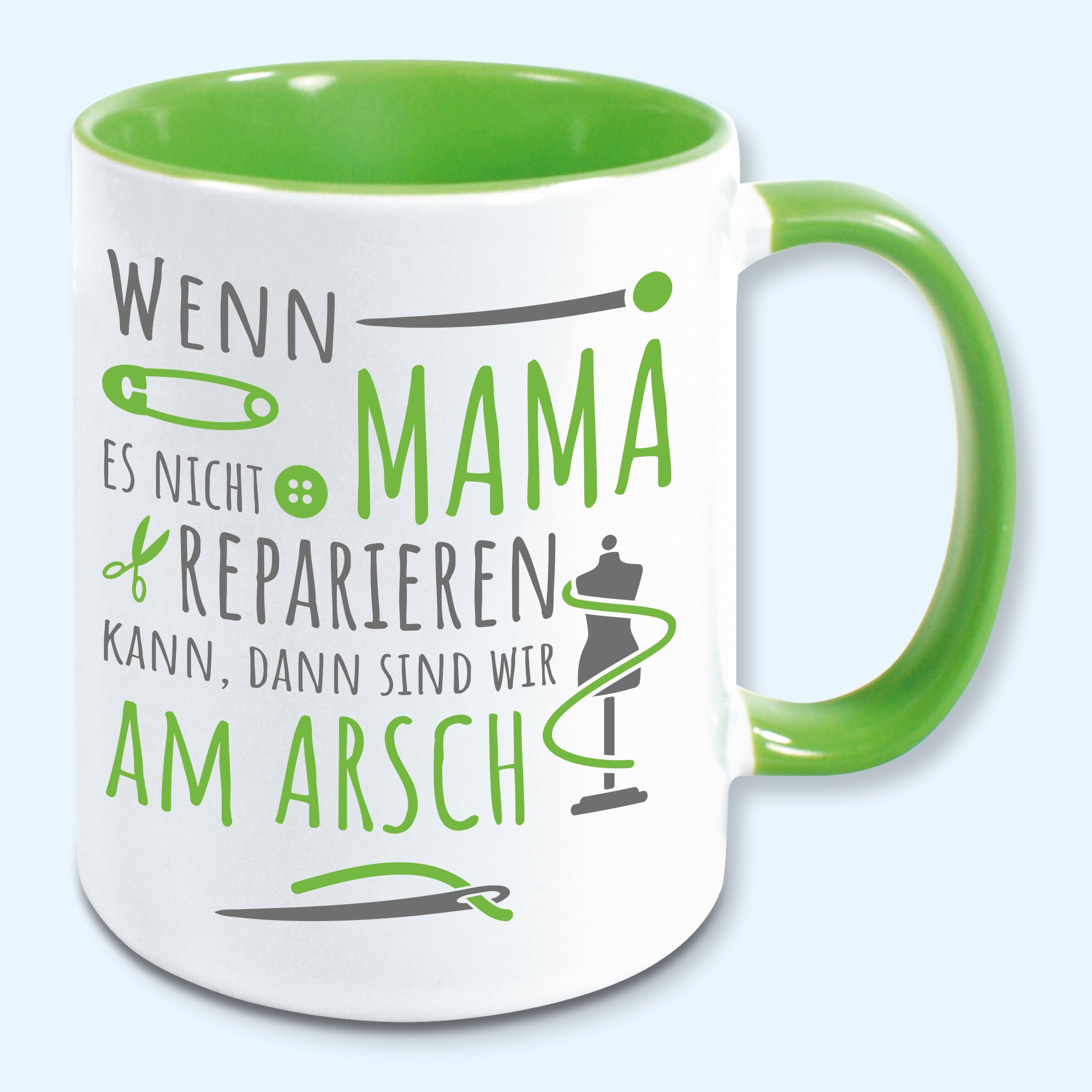 Tasse, Kaffeebecher, Wenn Mama es nicht reparieren kann