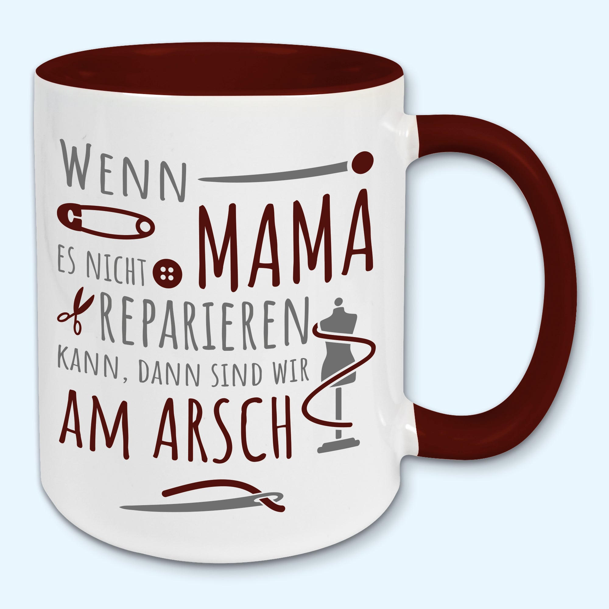 Tasse, Kaffeebecher, Wenn Mama es nicht reparieren kann