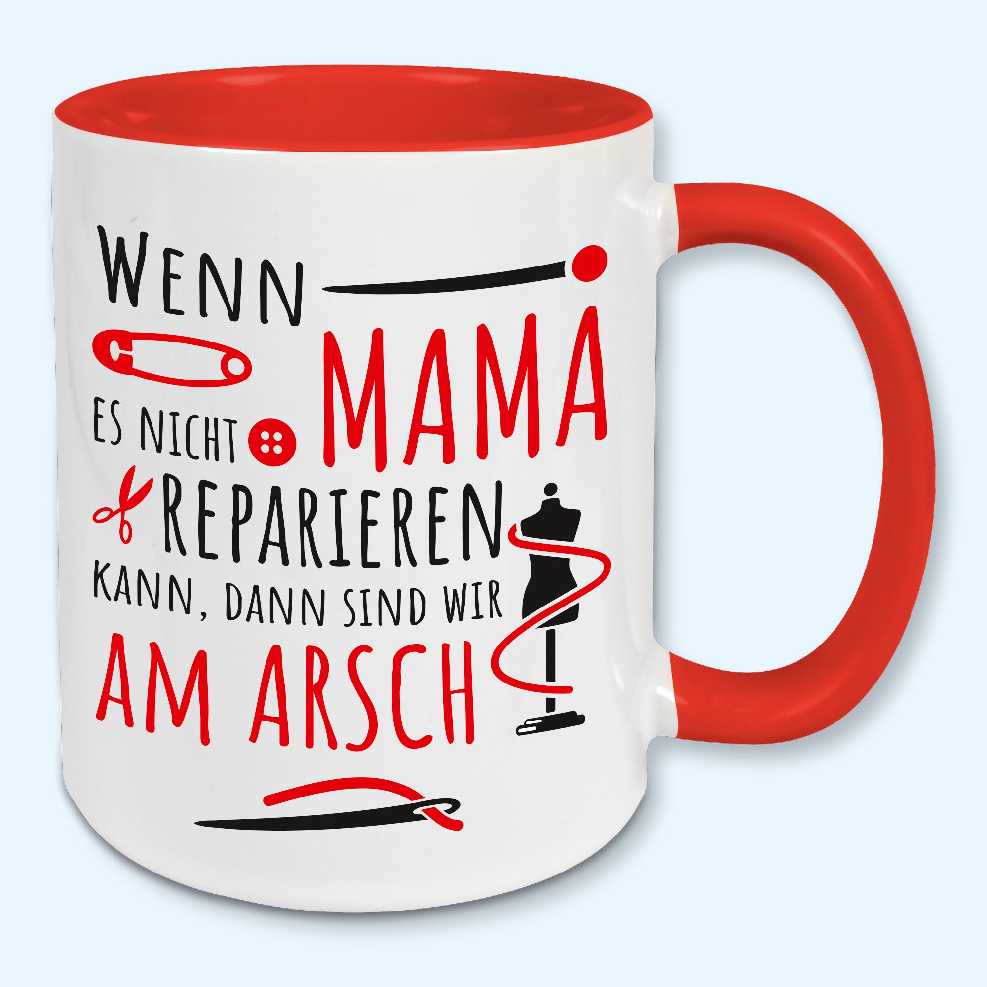Tasse, Kaffeebecher, Wenn Mama es nicht reparieren kann