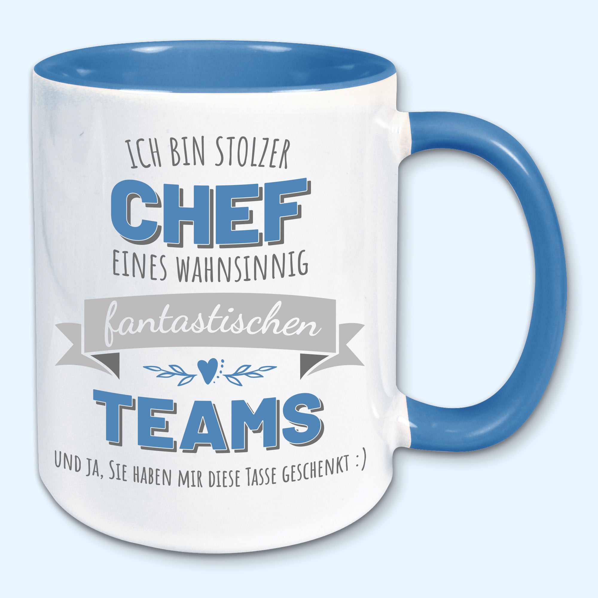 Tasse stolzer Chef Kaffeebecher stolzer Chef eines fantastischen Teams