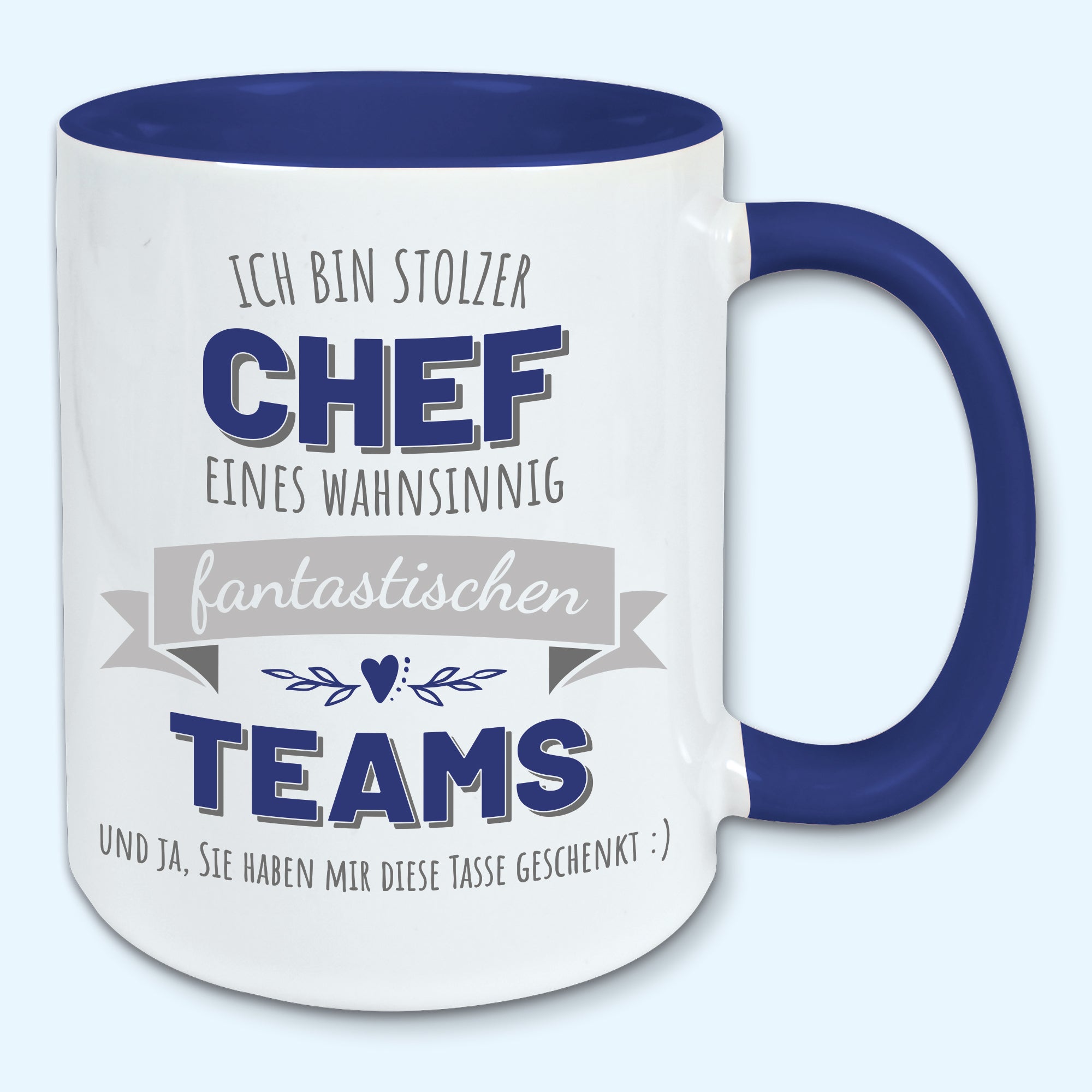 Tasse stolzer Chef Kaffeebecher stolzer Chef eines fantastischen Teams