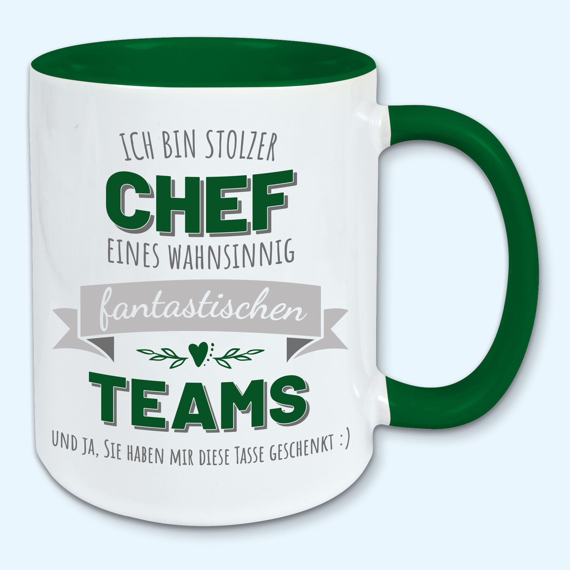 Tasse stolzer Chef Kaffeebecher stolzer Chef eines fantastischen Teams