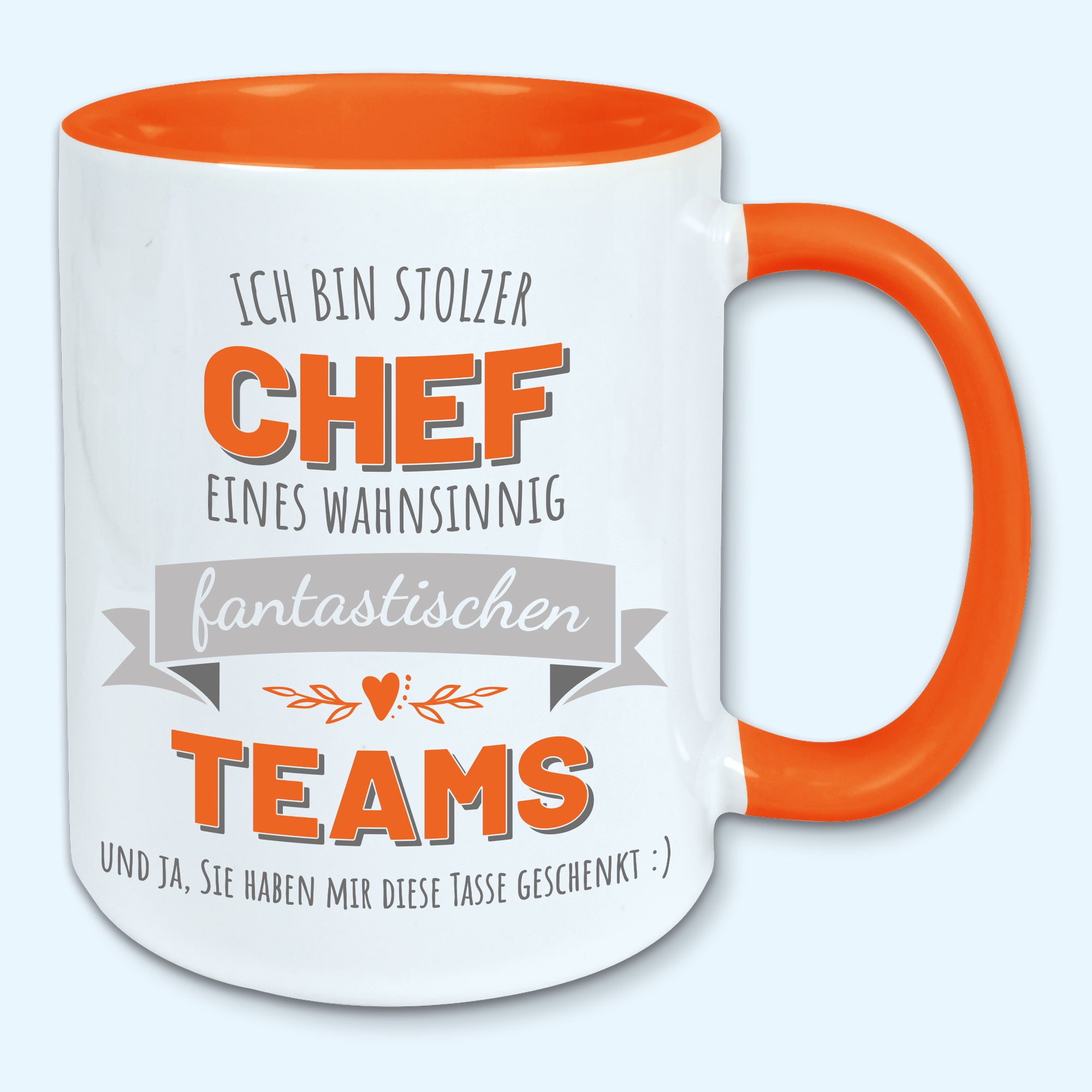 Tasse stolzer Chef Kaffeebecher stolzer Chef eines fantastischen Teams