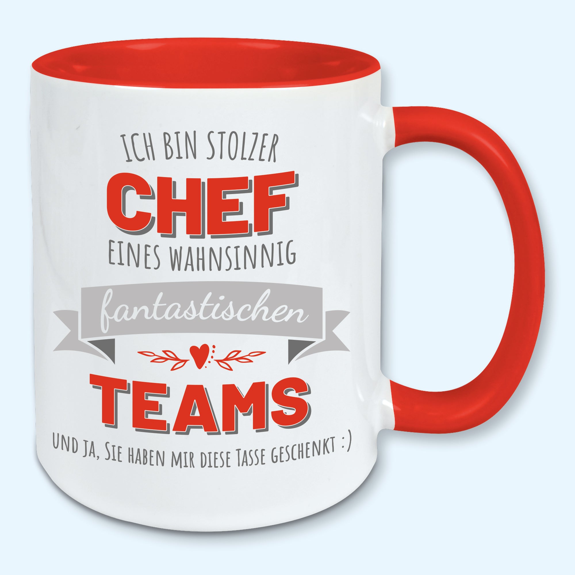 Tasse stolzer Chef Kaffeebecher stolzer Chef eines fantastischen Teams