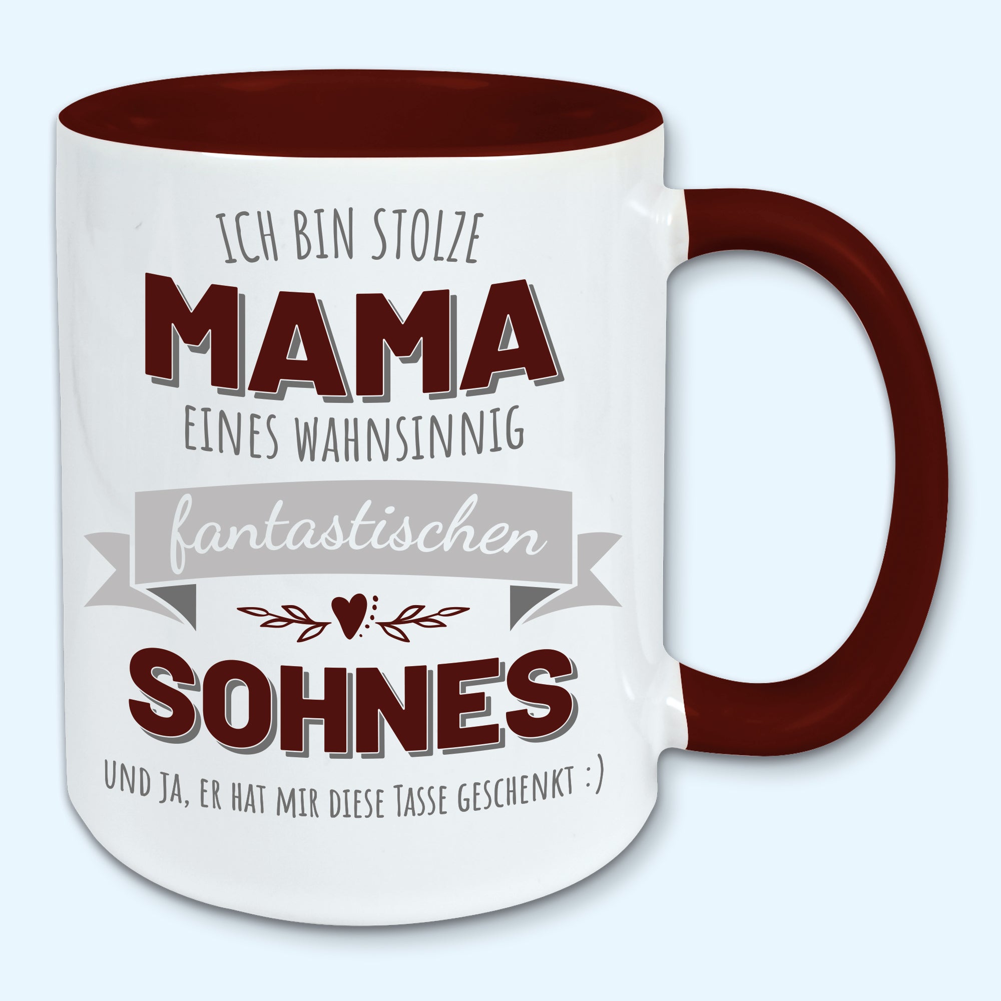 Tasse, Kaffeebecher, stolze Mama eines fantastischen Sohnes