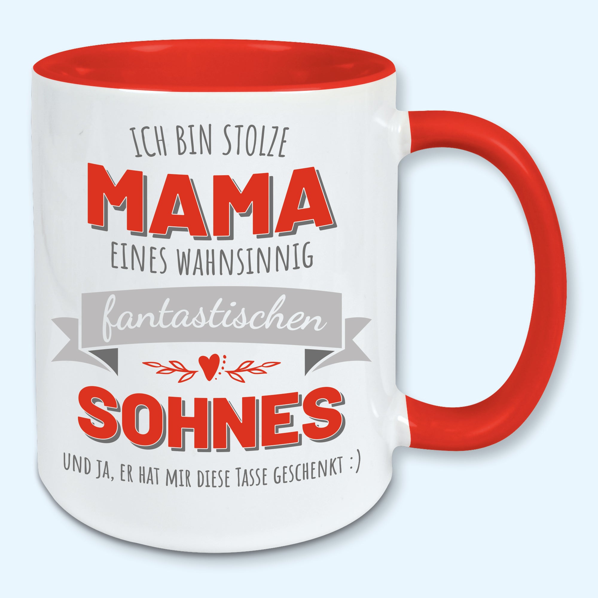 Tasse, Kaffeebecher, stolze Mama eines fantastischen Sohnes
