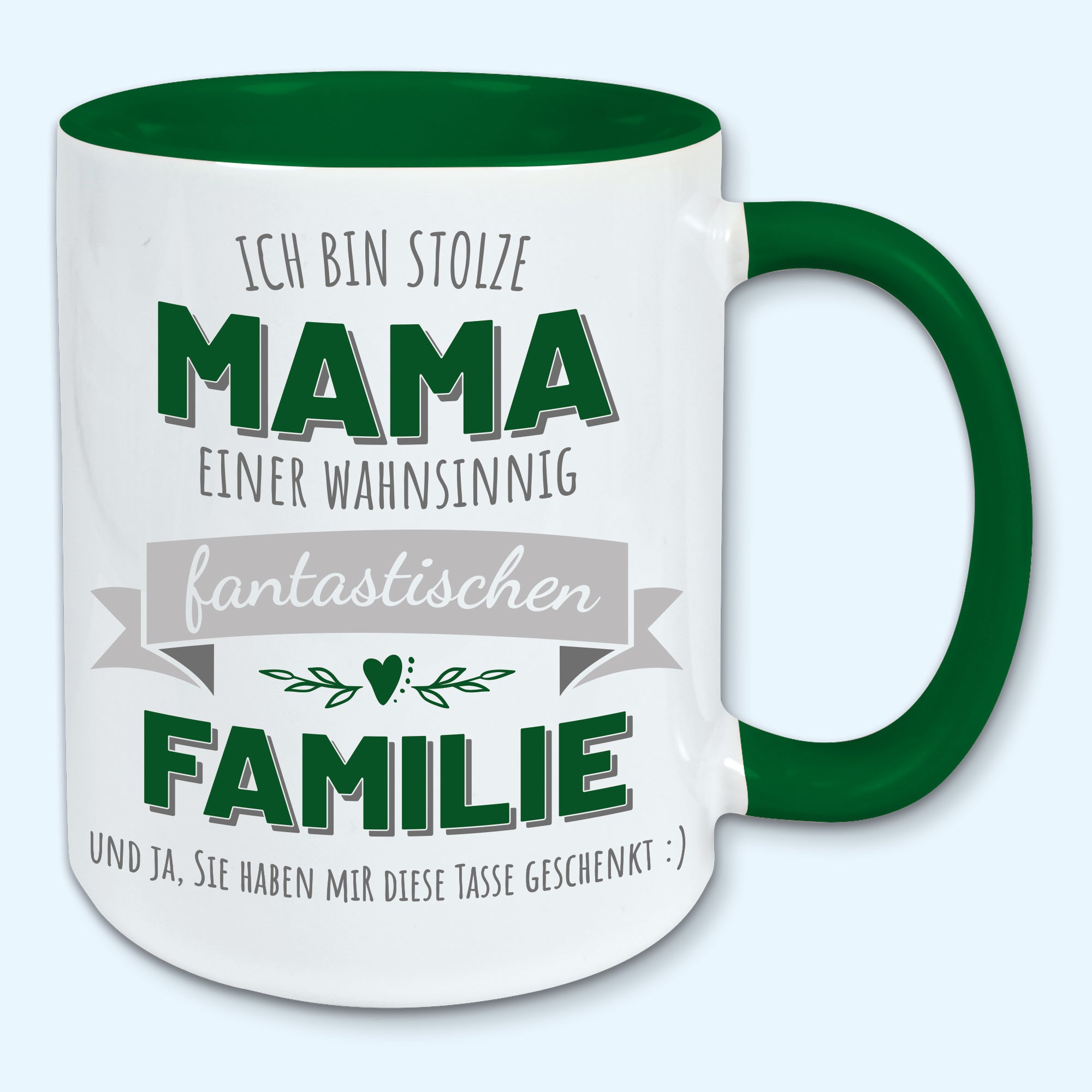 Tasse, Kaffeebecher, stolze Mama einer fantastischen Familie