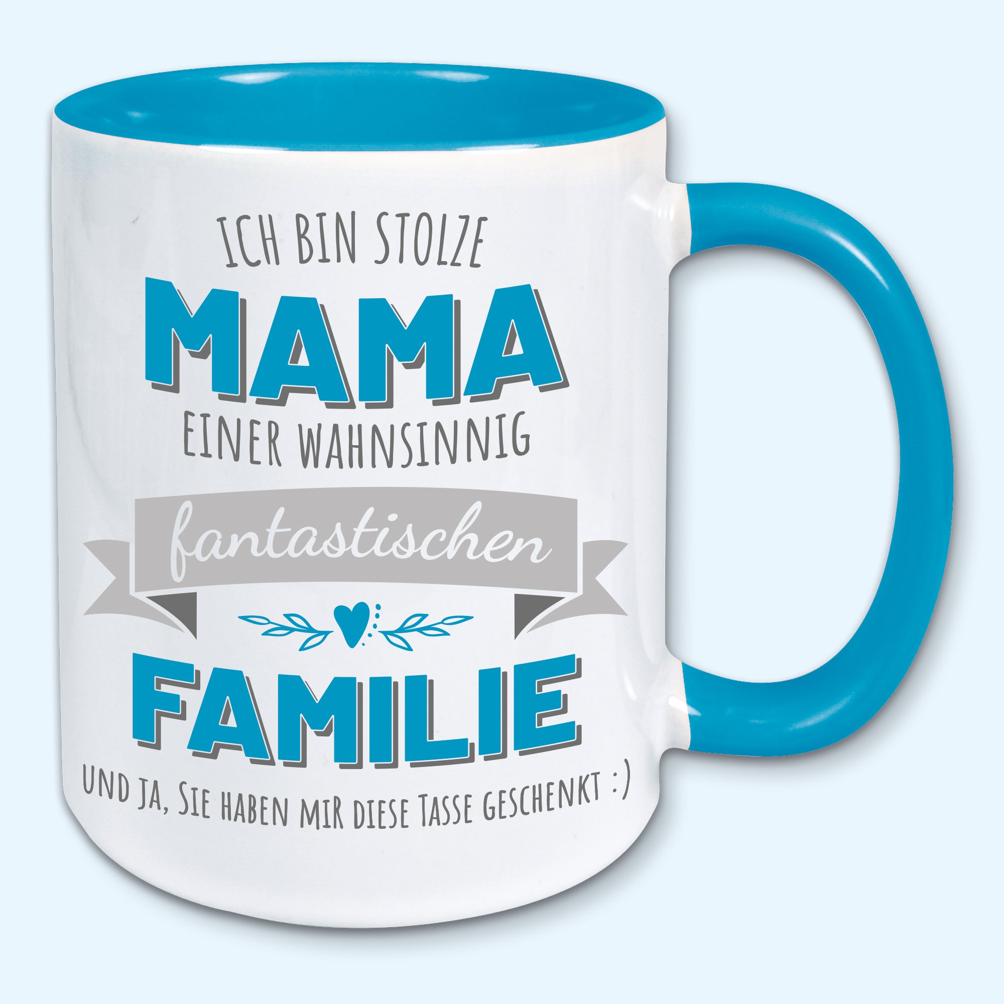 Tasse, Kaffeebecher, stolze Mama einer fantastischen Familie