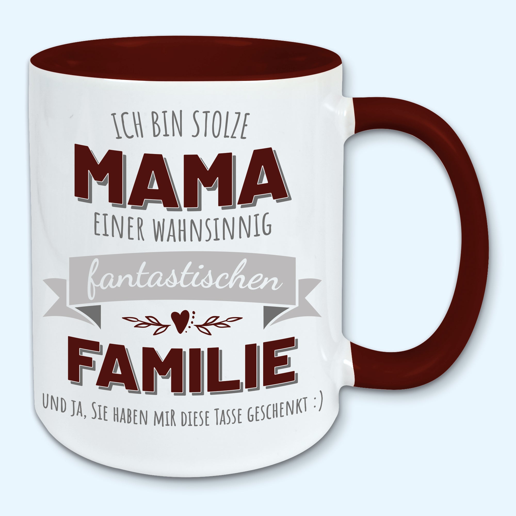 Tasse, Kaffeebecher, stolze Mama einer fantastischen Familie