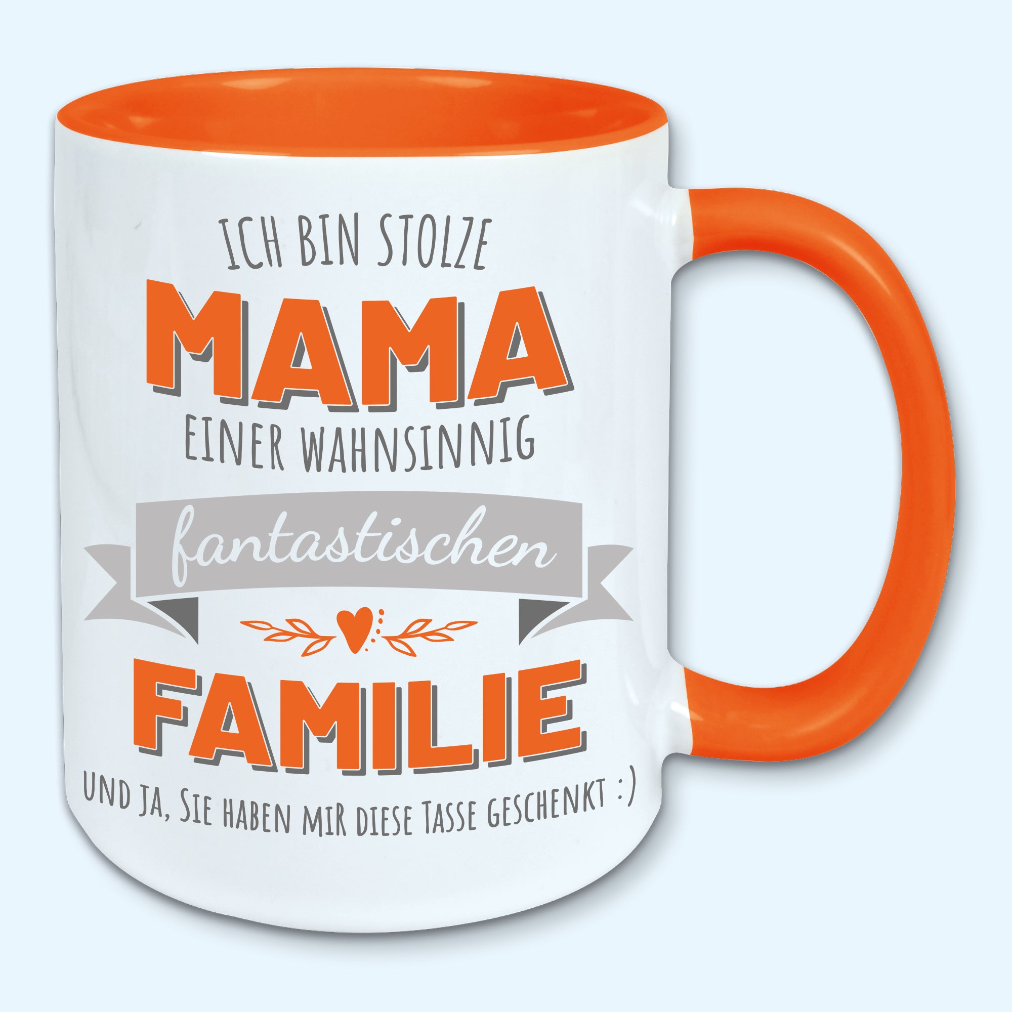 Tasse, Kaffeebecher, stolze Mama einer fantastischen Familie