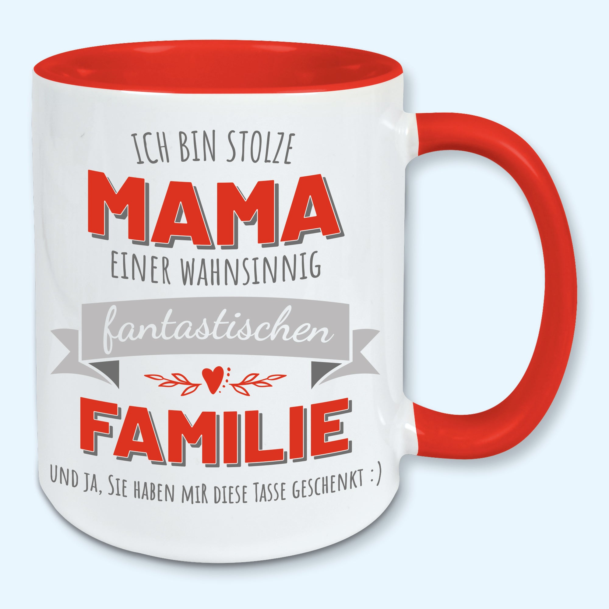 Tasse, Kaffeebecher, stolze Mama einer fantastischen Familie