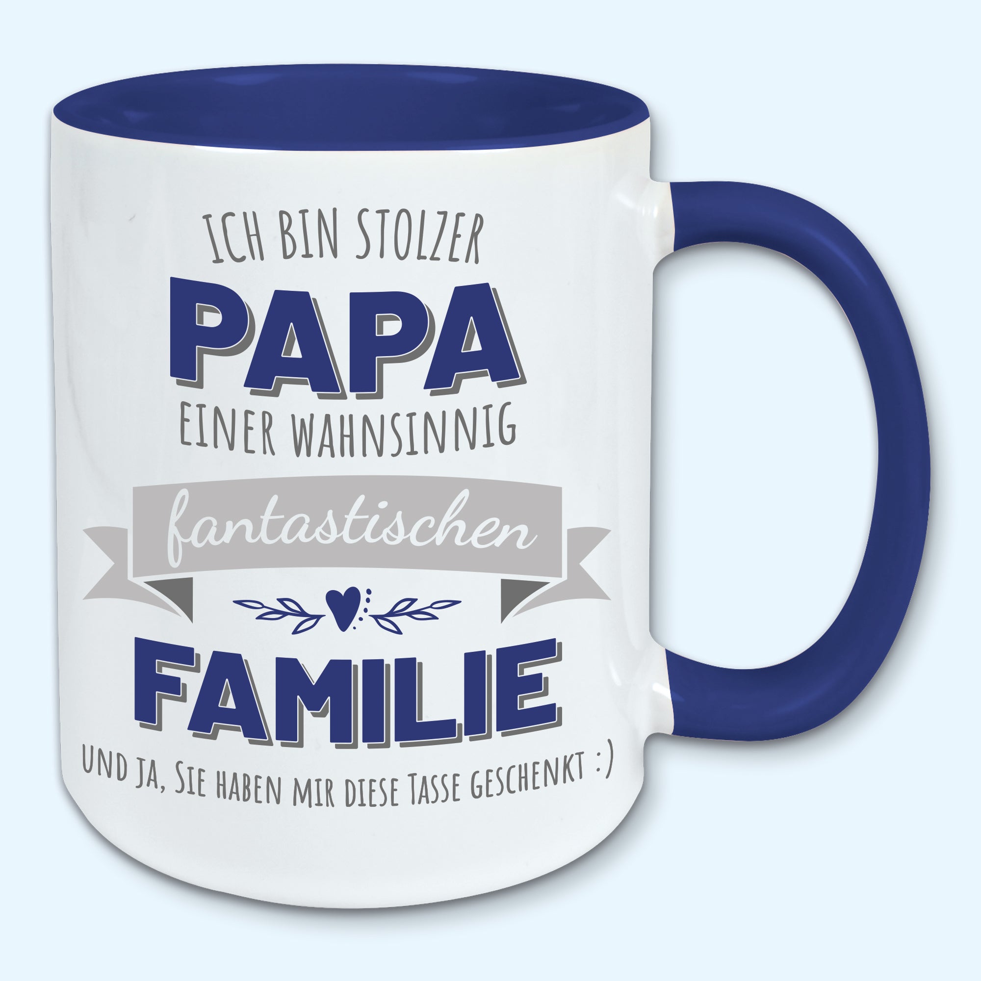Tasse, Kaffeebecher, stolzer Papa einer fantastischen Familie