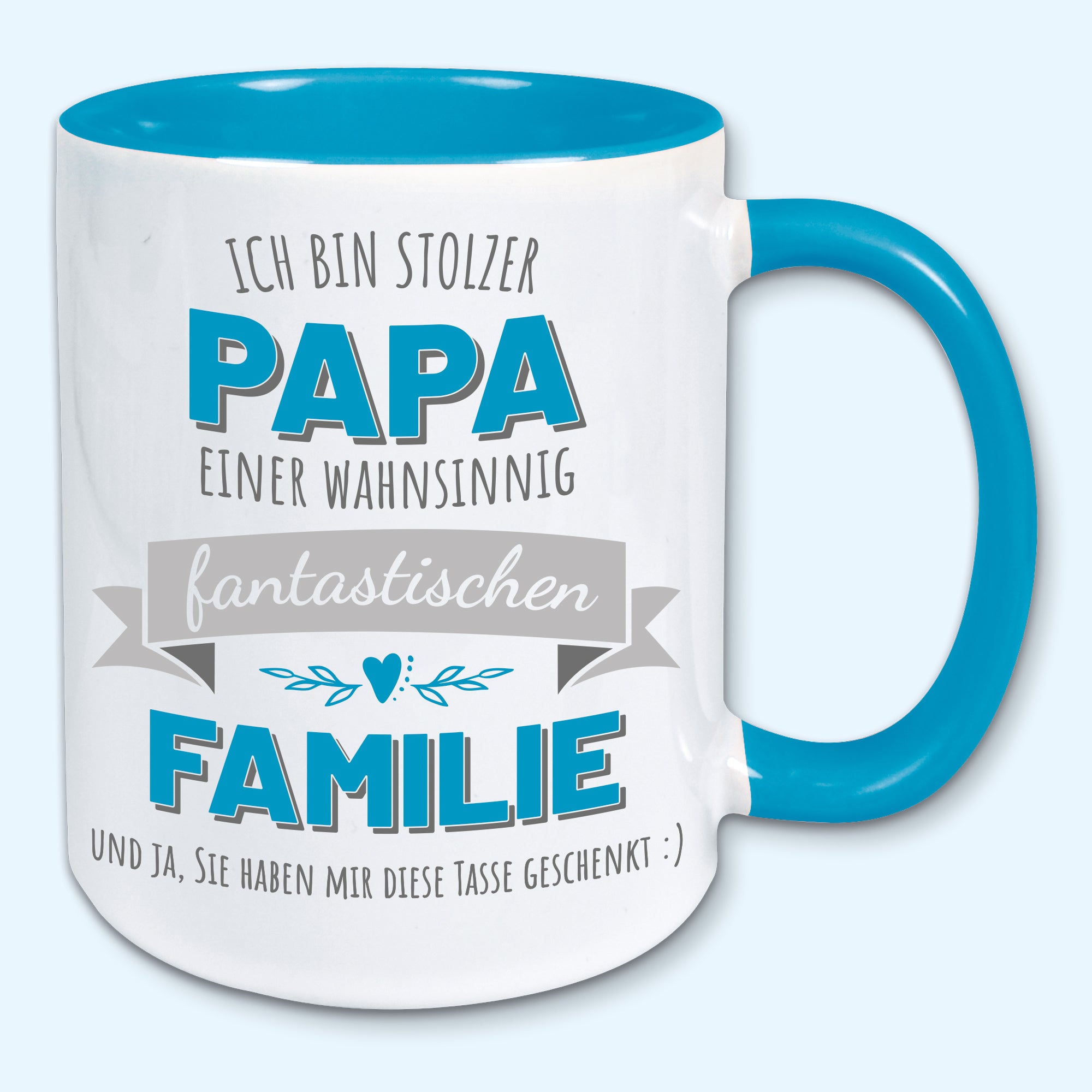 Tasse, Kaffeebecher, stolzer Papa einer fantastischen Familie