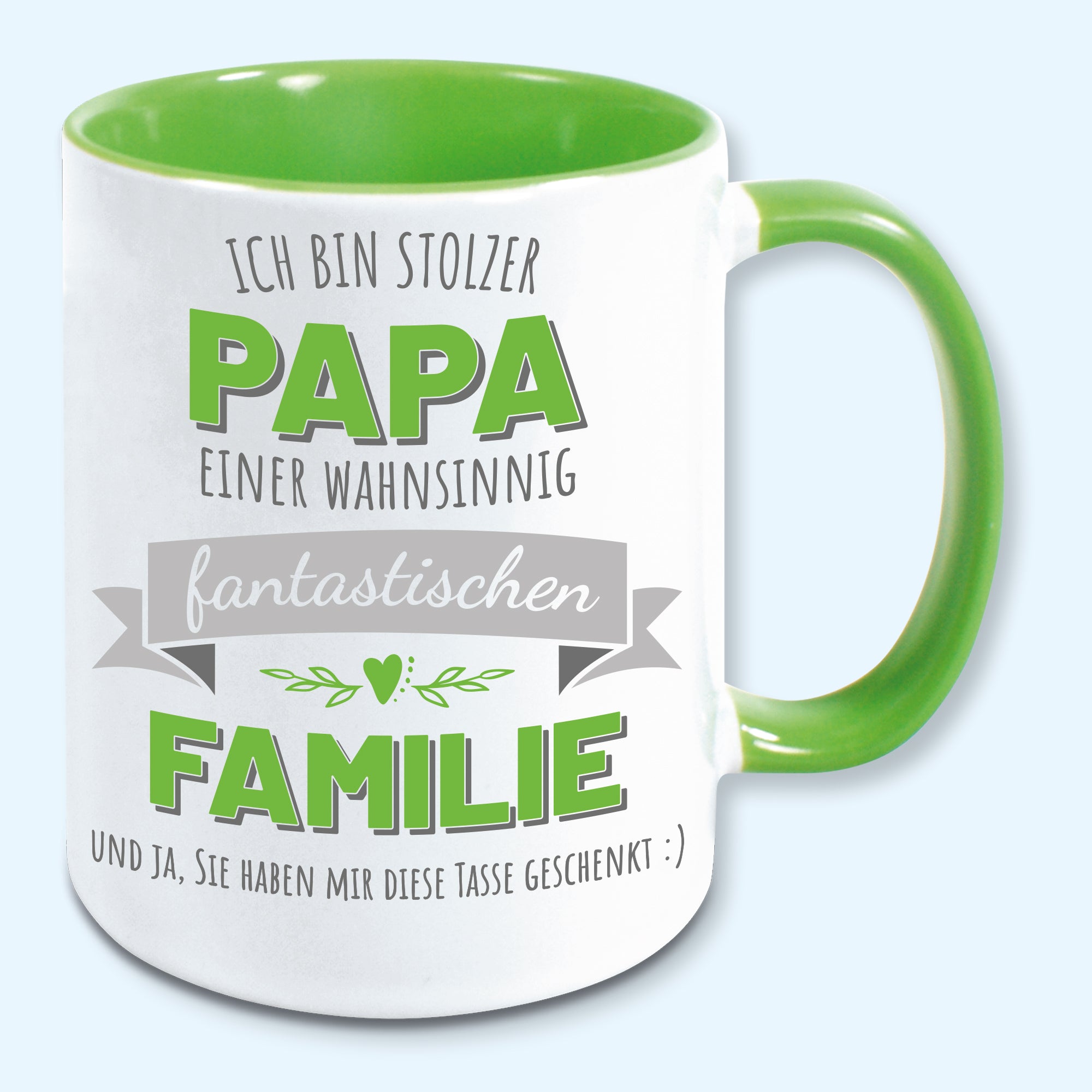 Tasse, Kaffeebecher, stolzer Papa einer fantastischen Familie