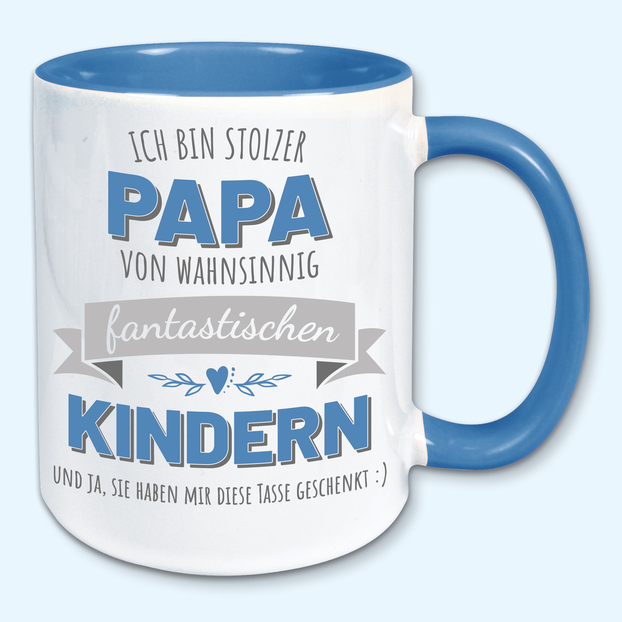 Tasse, Kaffeebecher, stolzer Papa von fantastischen Kindern