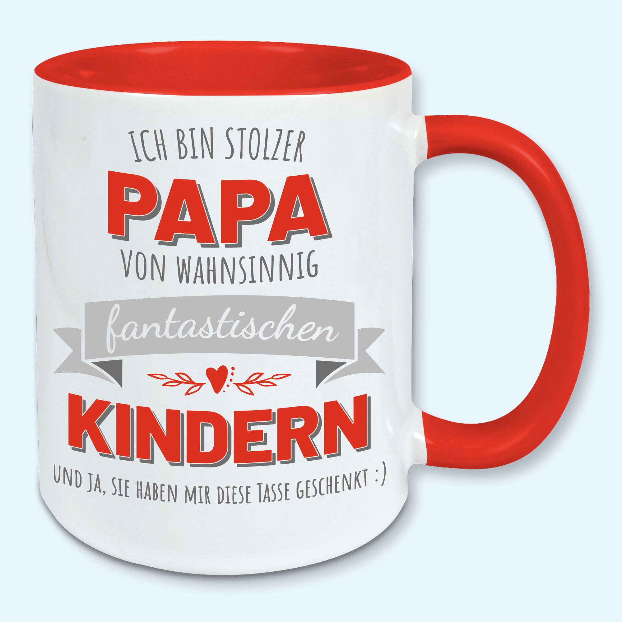 Tasse, Kaffeebecher, stolzer Papa von fantastischen Kindern