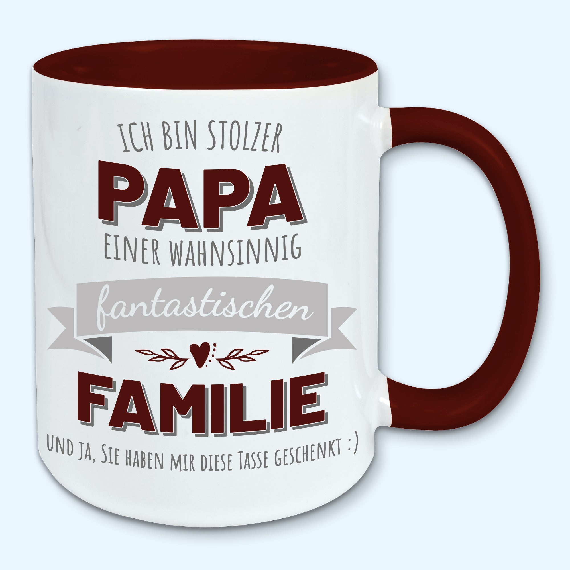 Tasse, Kaffeebecher, stolzer Papa einer fantastischen Familie