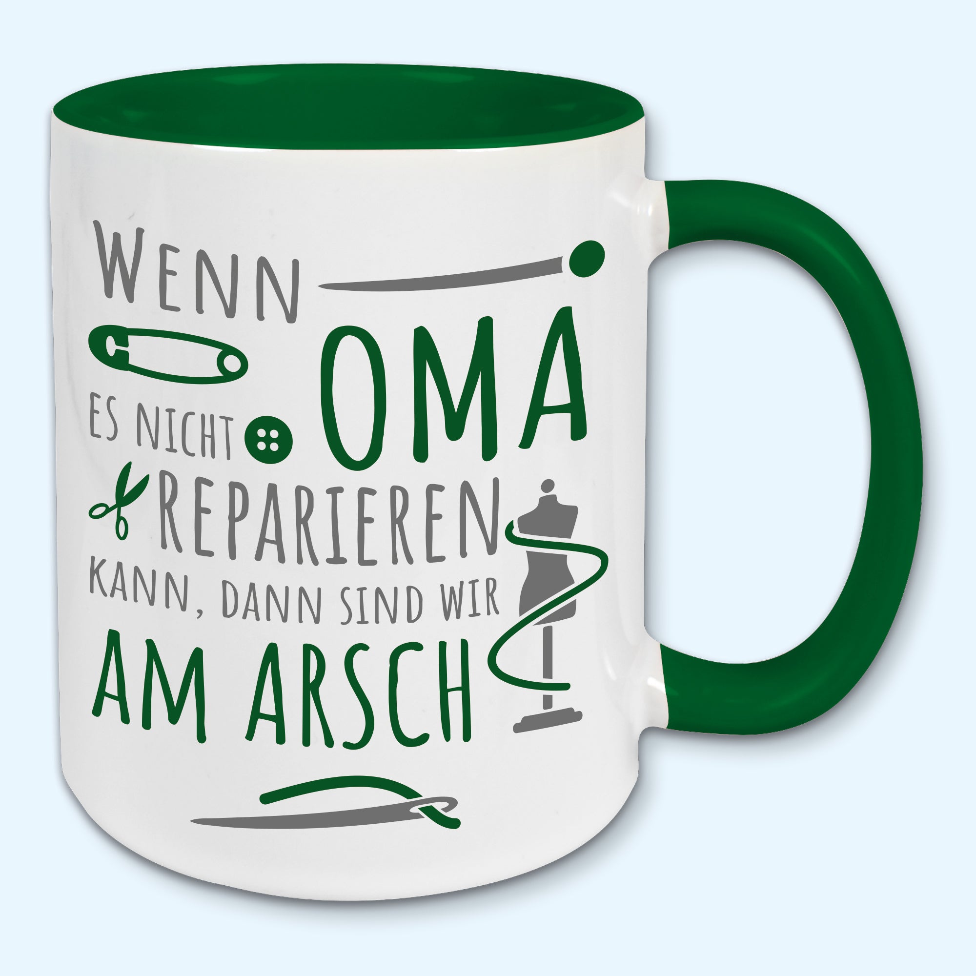 Tasse, Kaffeebecher,Wenn Oma es nicht reparieren kann