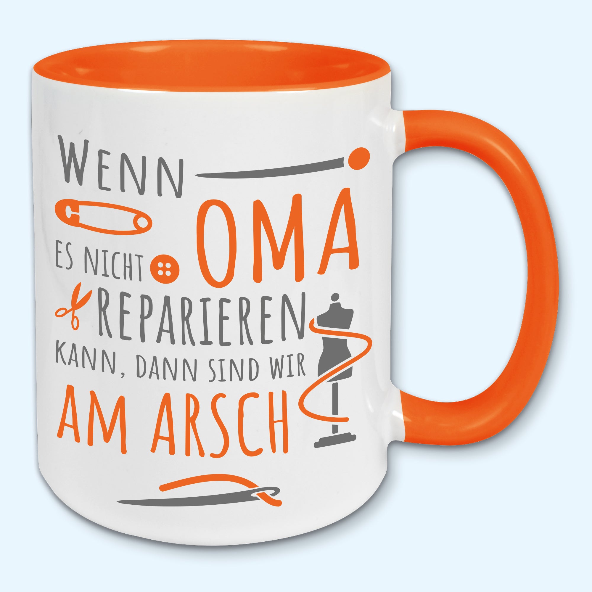 Tasse, Kaffeebecher,Wenn Oma es nicht reparieren kann