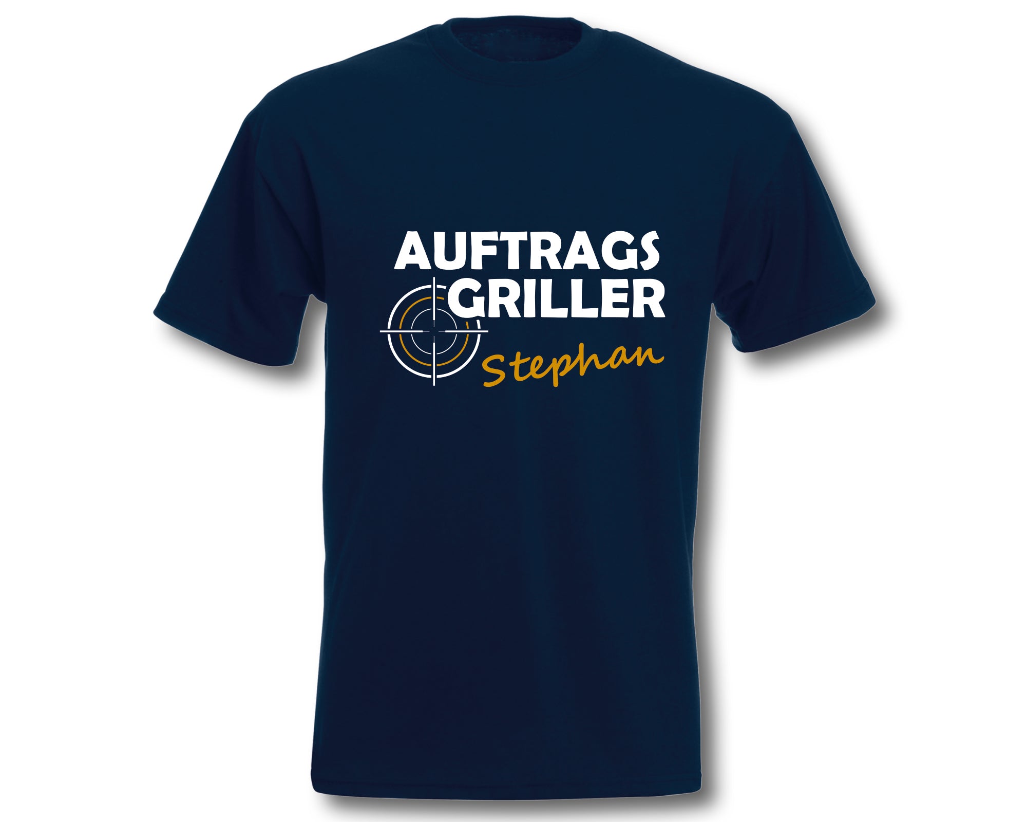 T-Shirt Herren personalisiert Auftragsgriller mit Namen - Wunschname