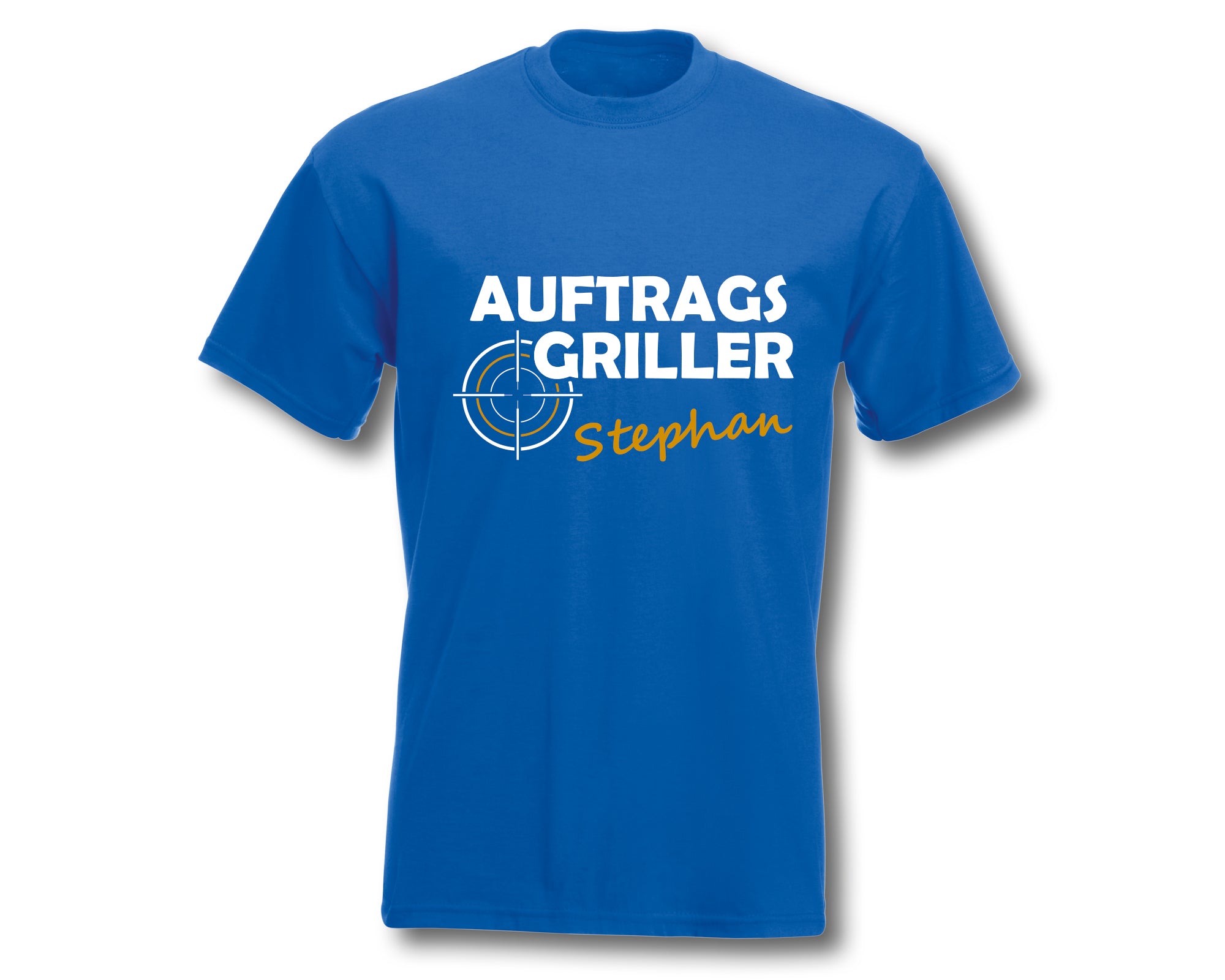 T-Shirt Herren personalisiert Auftragsgriller mit Namen - Wunschname